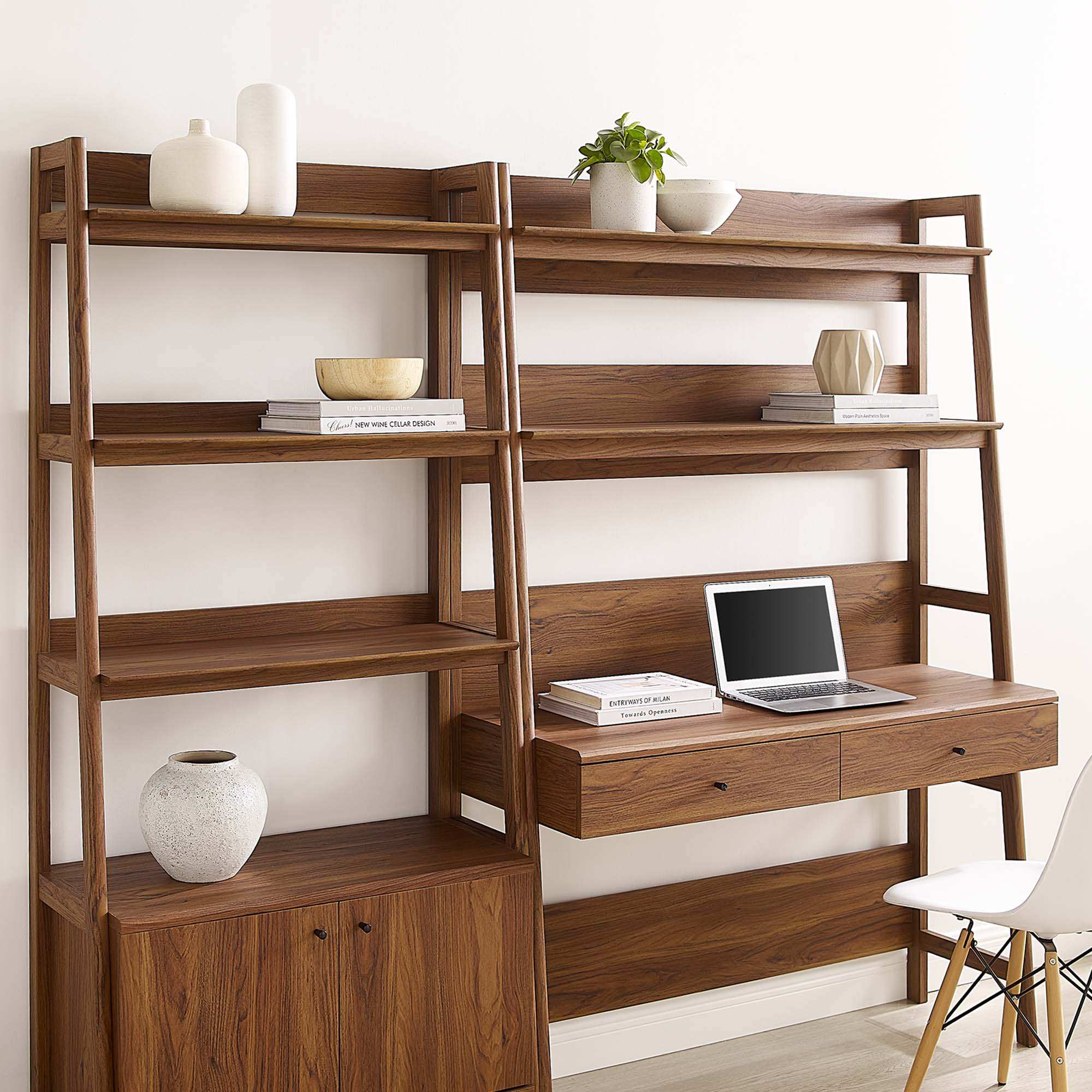 Bixby 2-Piece Wood Office Desk and Bookshelf by Modway - Best Buy Furniture
