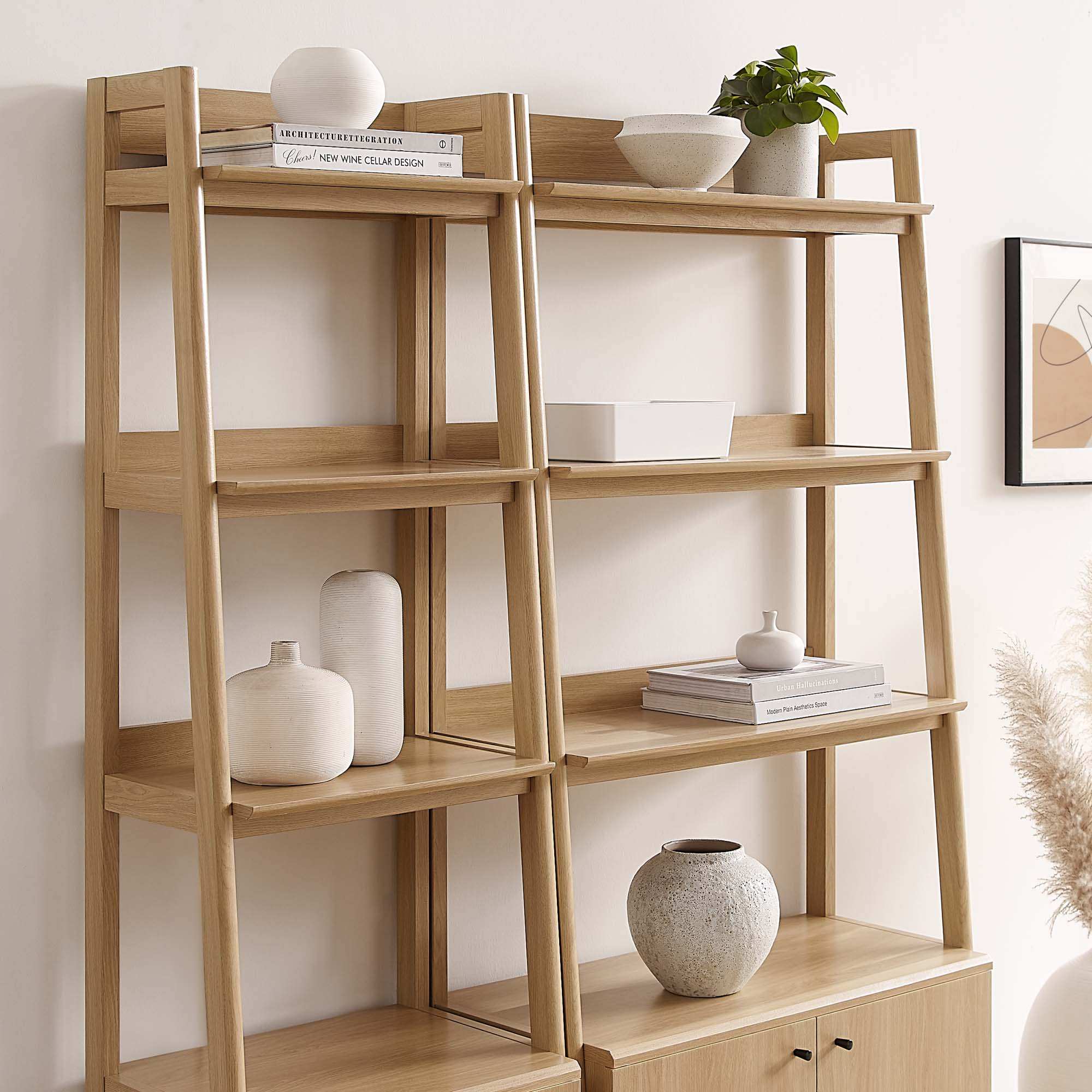 Bixby Wood Bookshelves Set of 2 by Modway - Best Buy Furniture