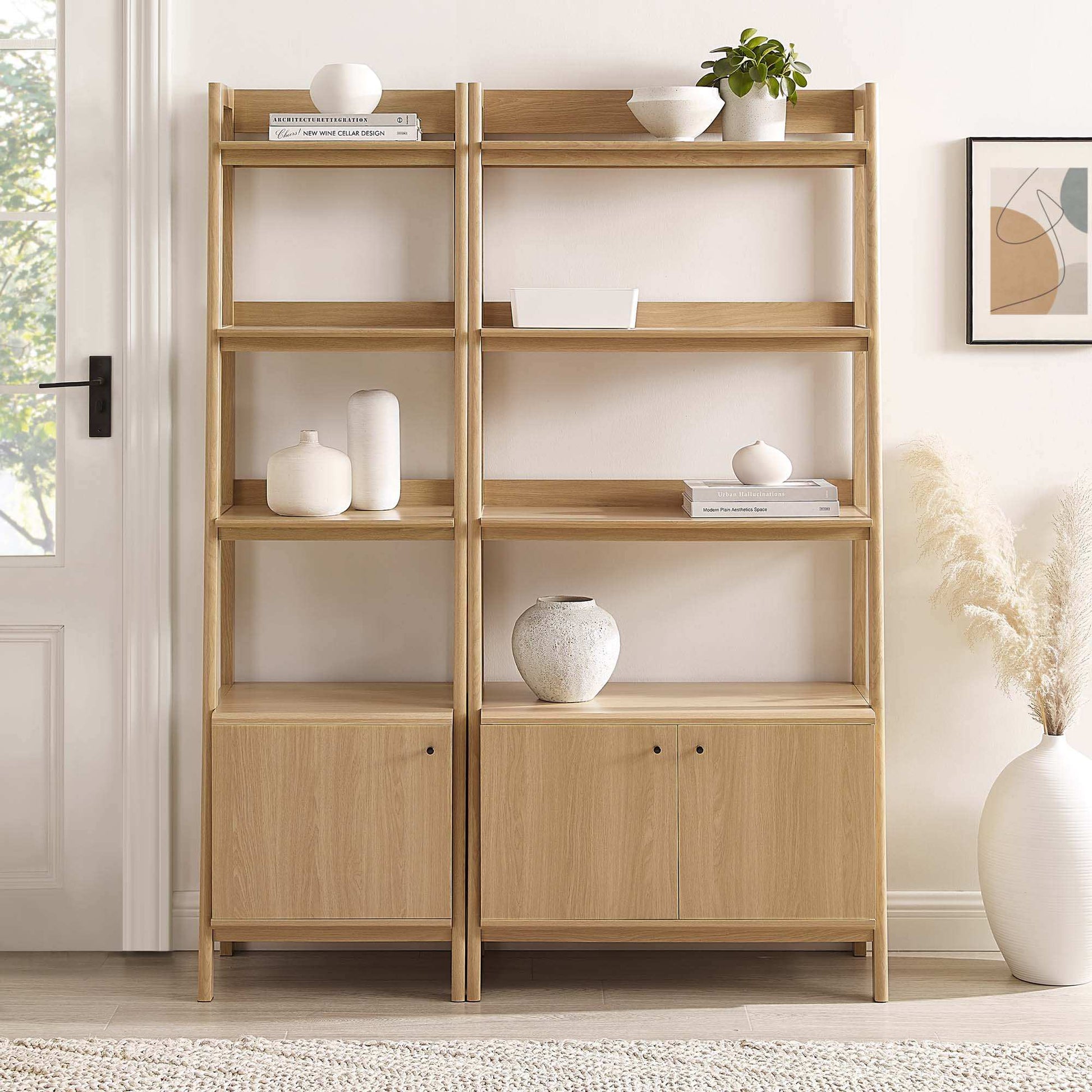 Bixby Wood Bookshelves Set of 2 by Modway - Best Buy Furniture