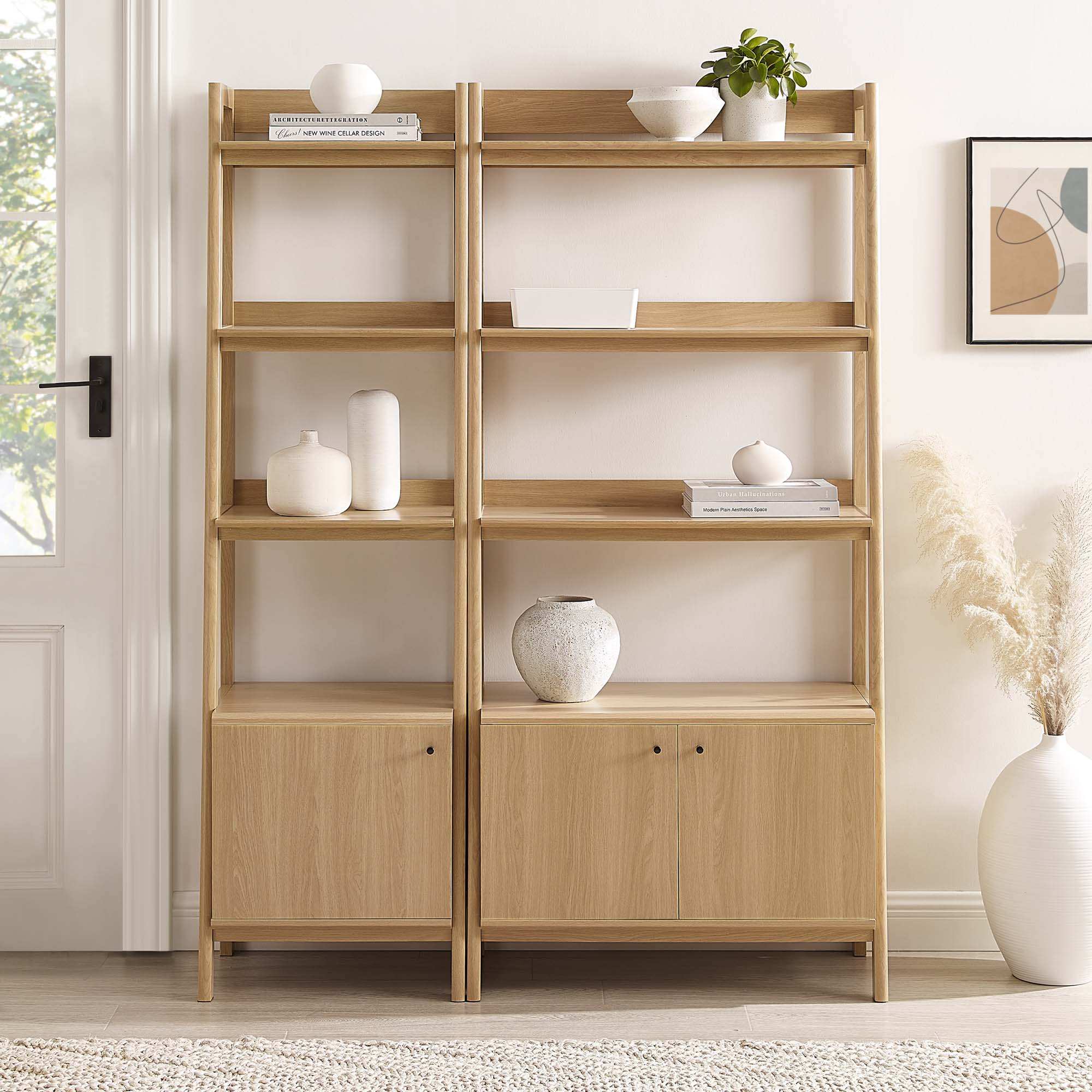 Bixby Wood Bookshelves Set of 2 by Modway - Best Buy Furniture