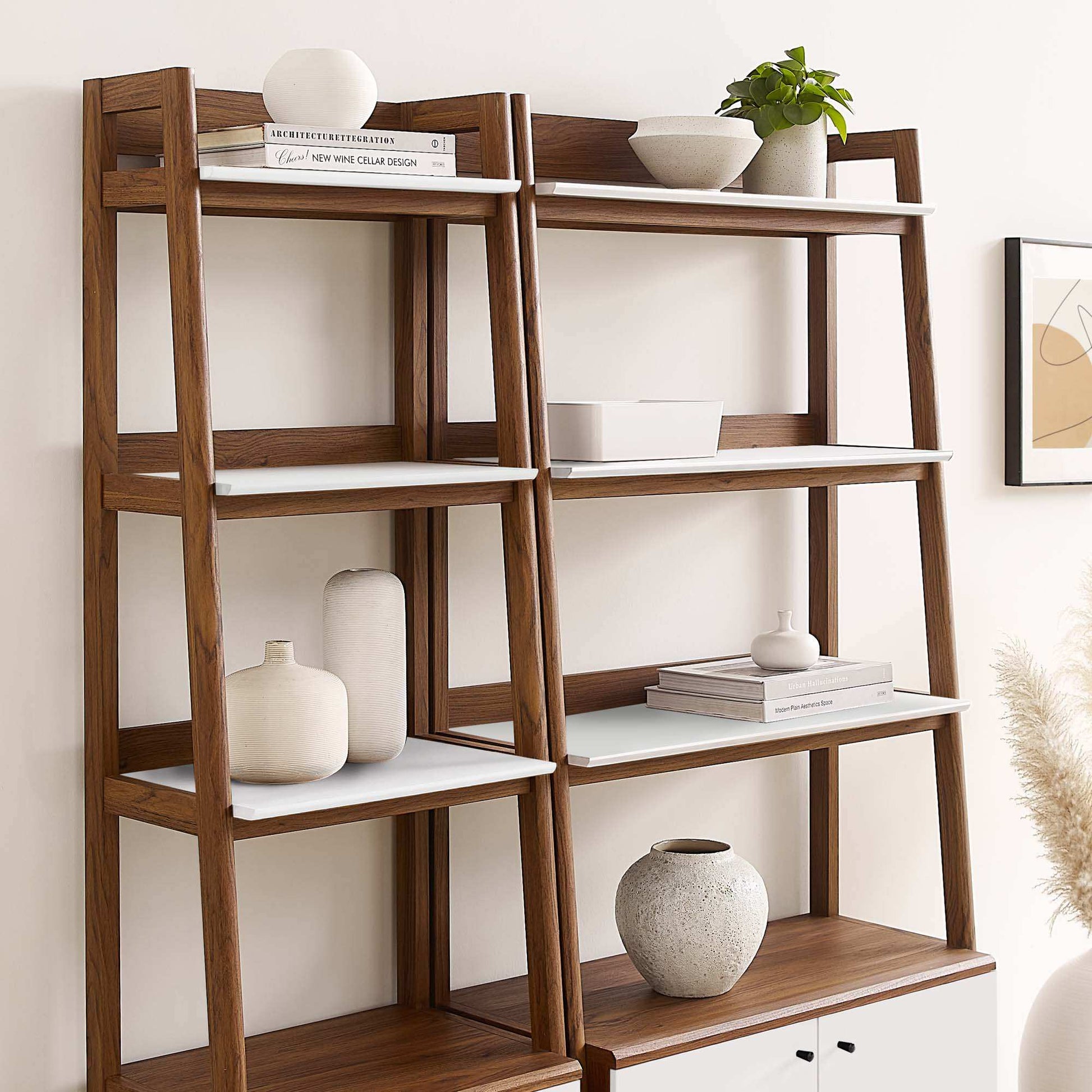 Bixby Wood Bookshelves Set of 2 by Modway - Best Buy Furniture