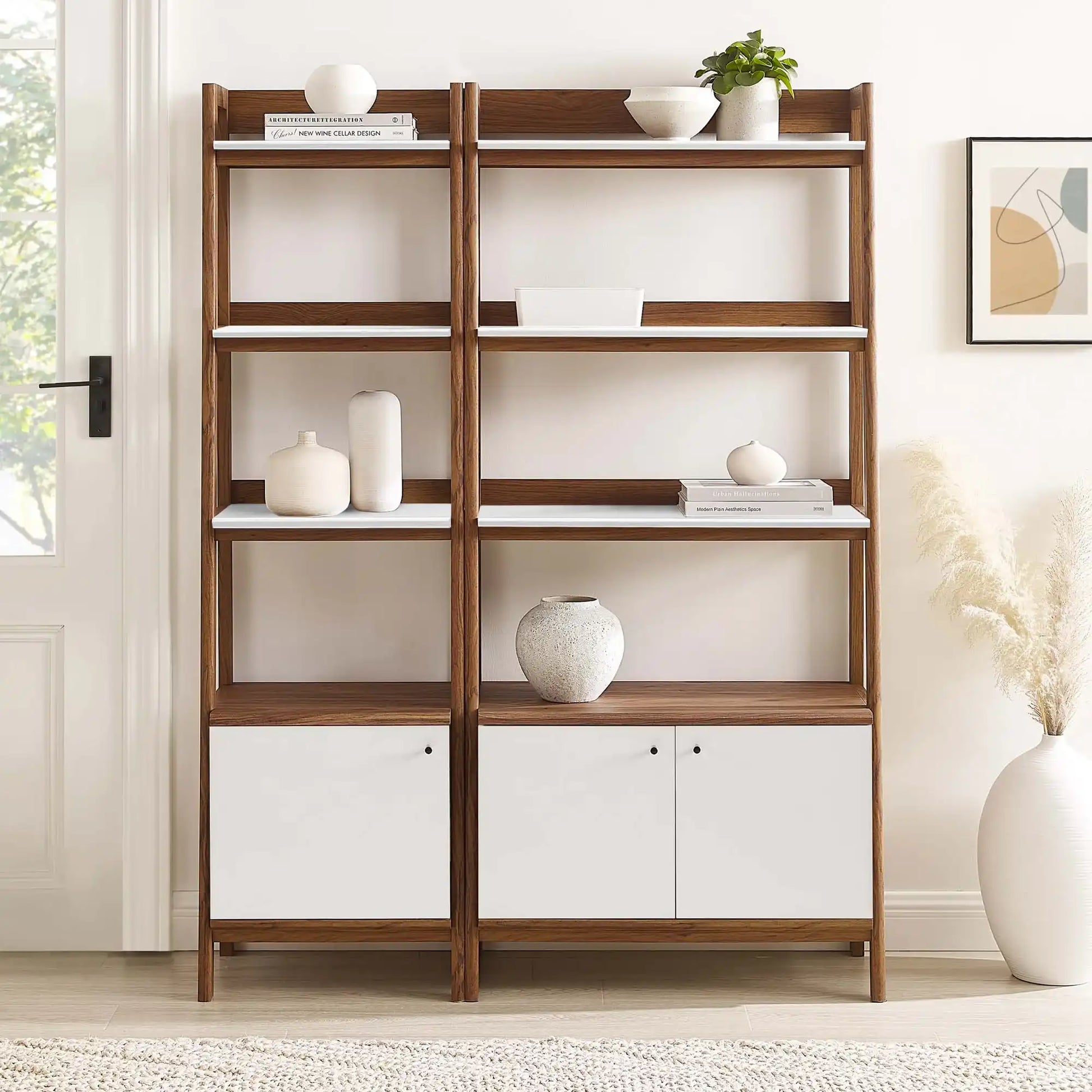 Bixby Wood Bookshelves Set of 2 by Modway - Best Buy Furniture