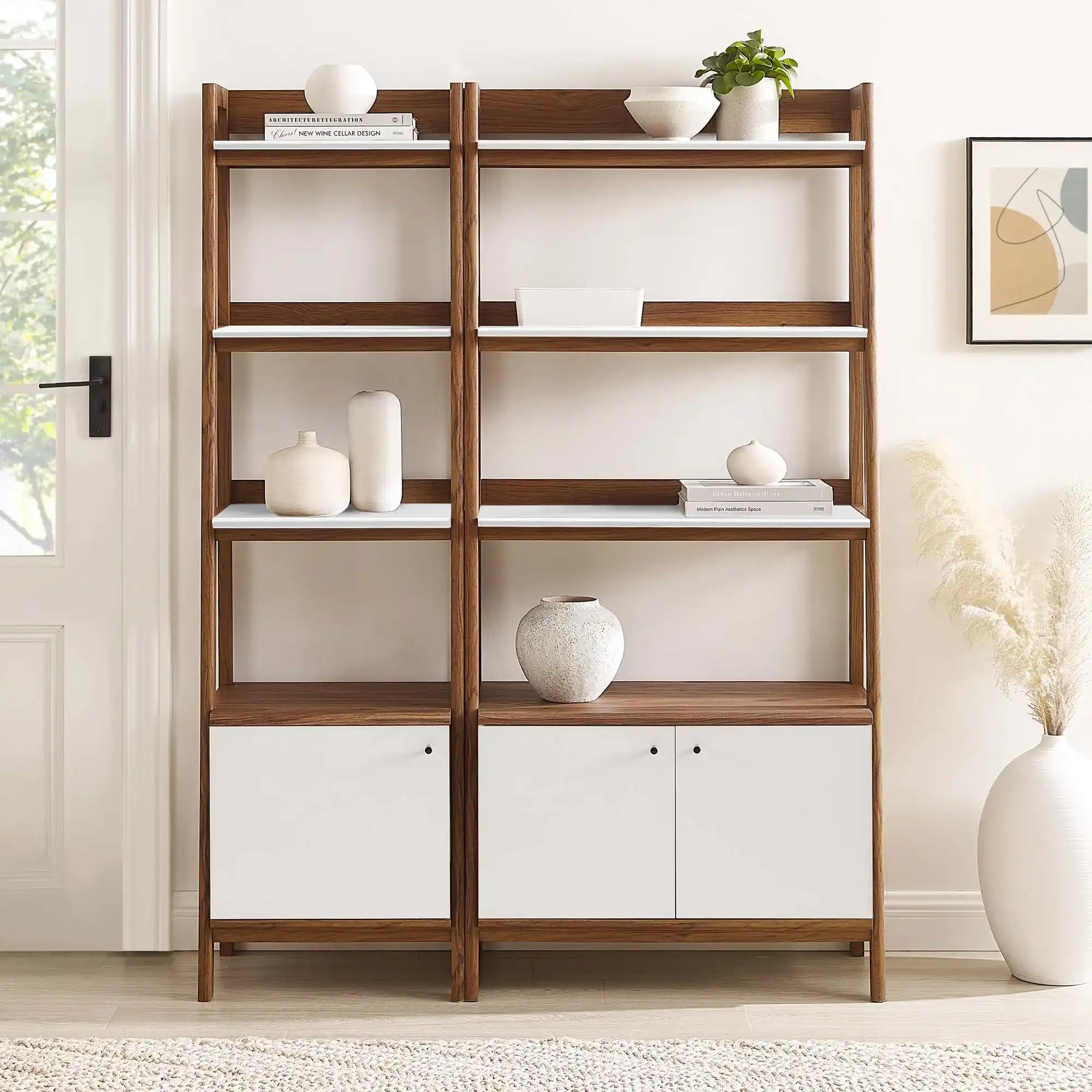 Bixby Wood Bookshelves Set of 2 by Modway - Best Buy Furniture