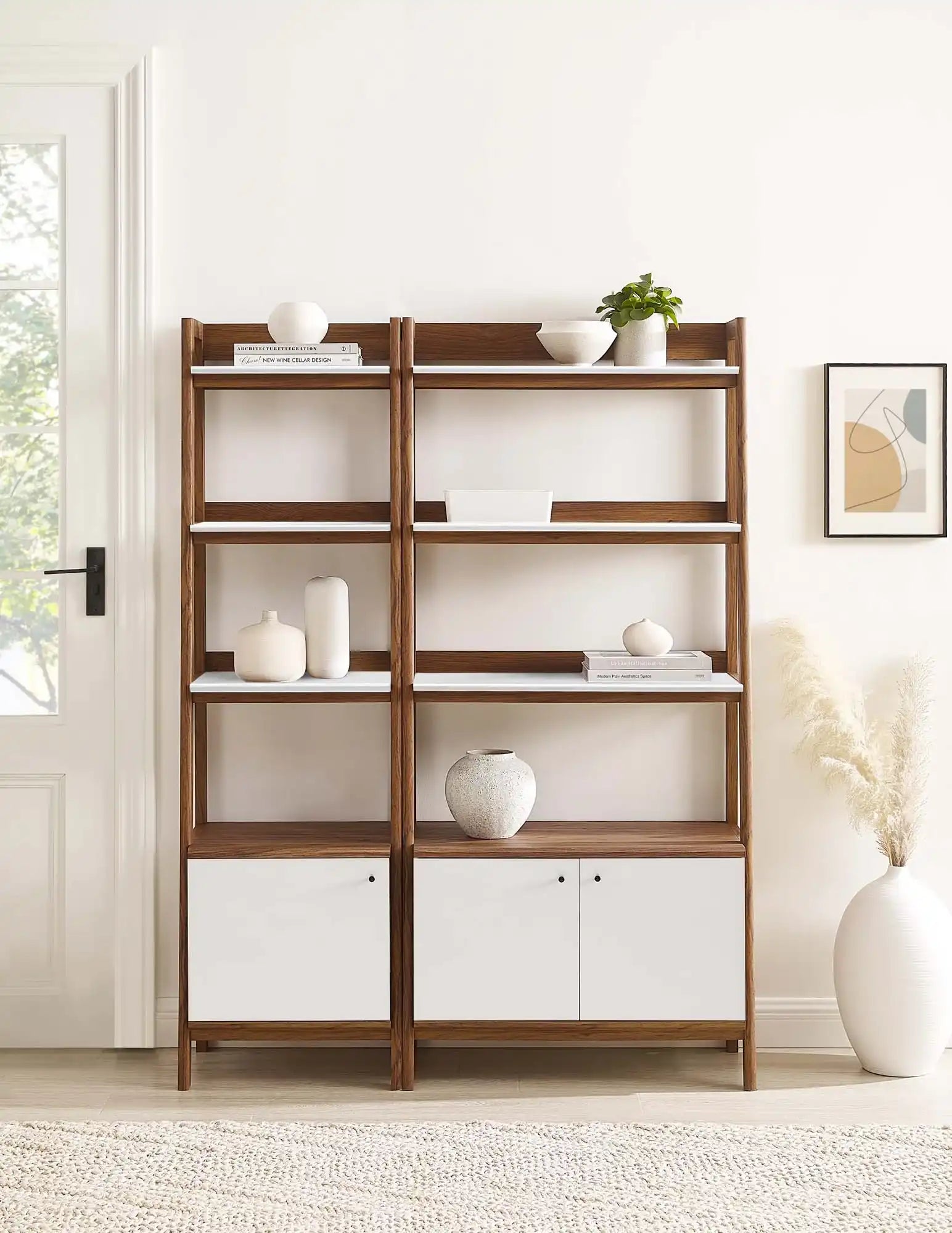 Bixby Wood Bookshelves Set of 2 by Modway - Best Buy Furniture