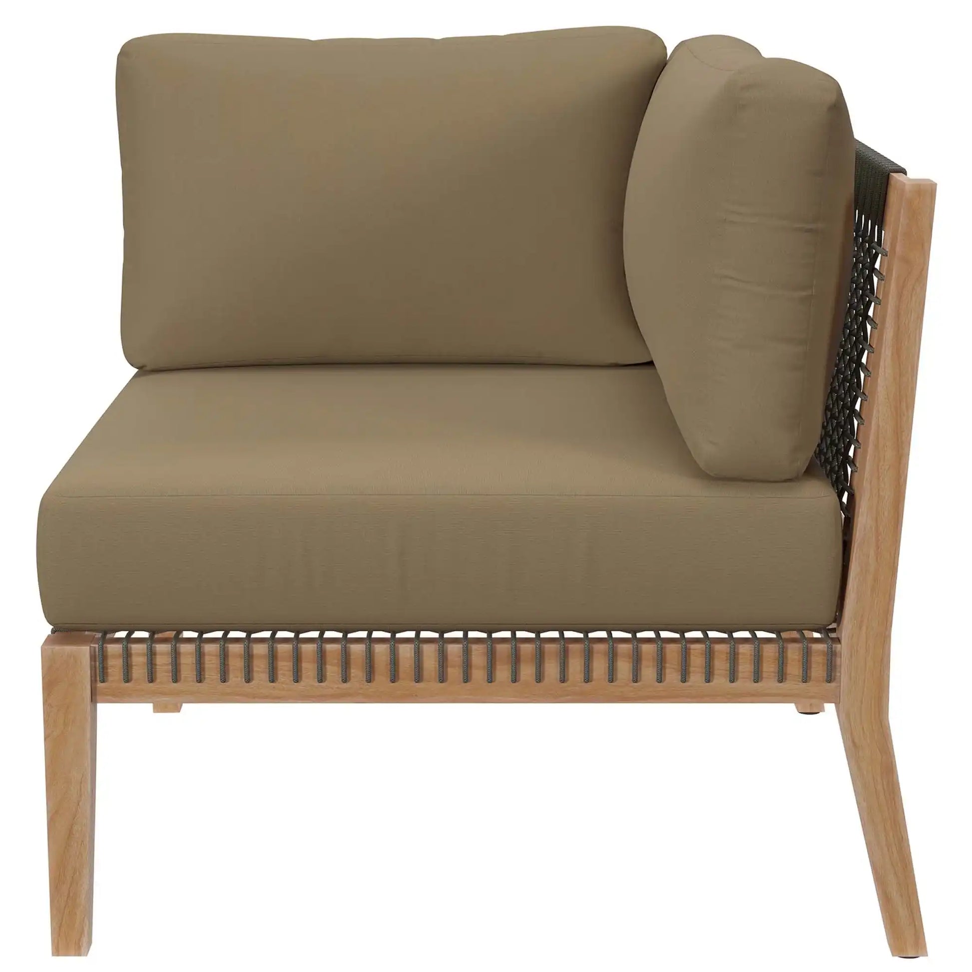 Clearwater Outdoor Patio Teak Wood Loveseat by Modway - Best Buy Furniture