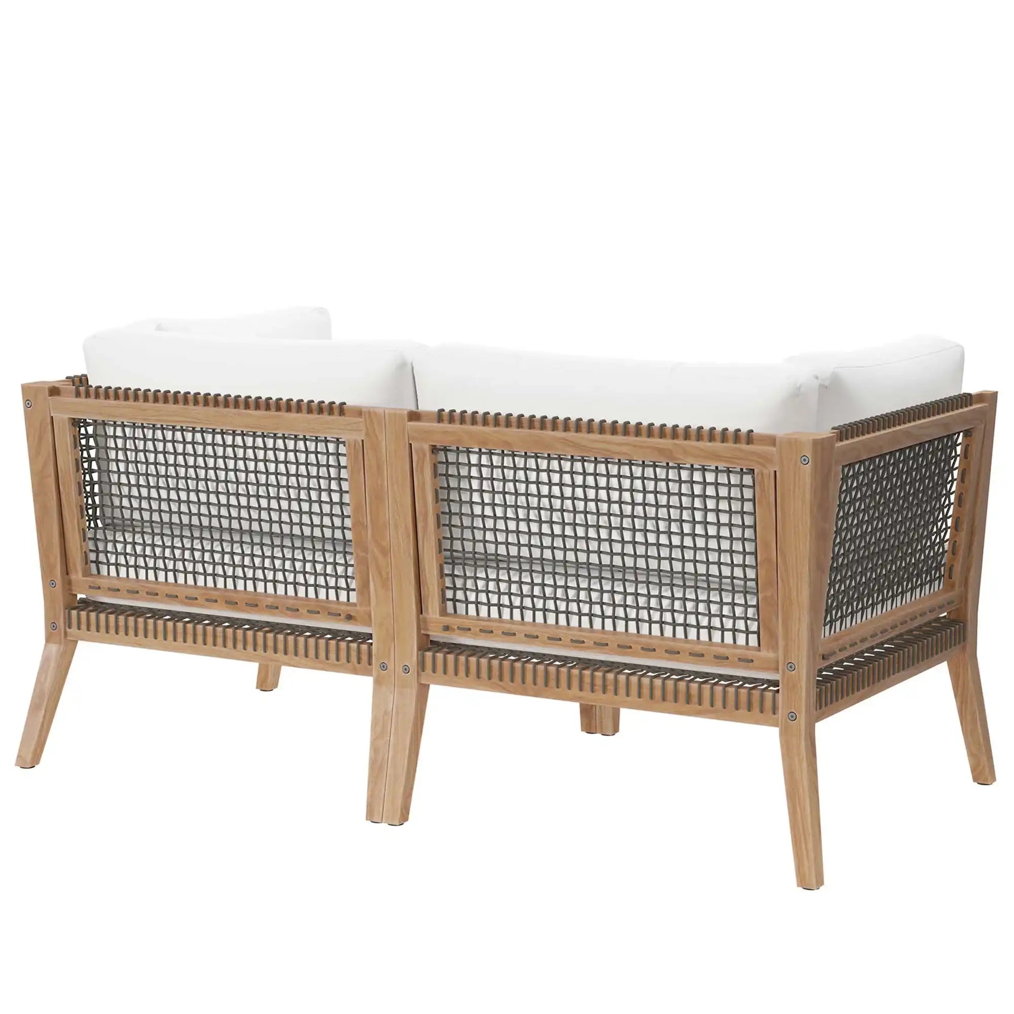 Clearwater Outdoor Patio Teak Wood Loveseat by Modway - Best Buy Furniture
