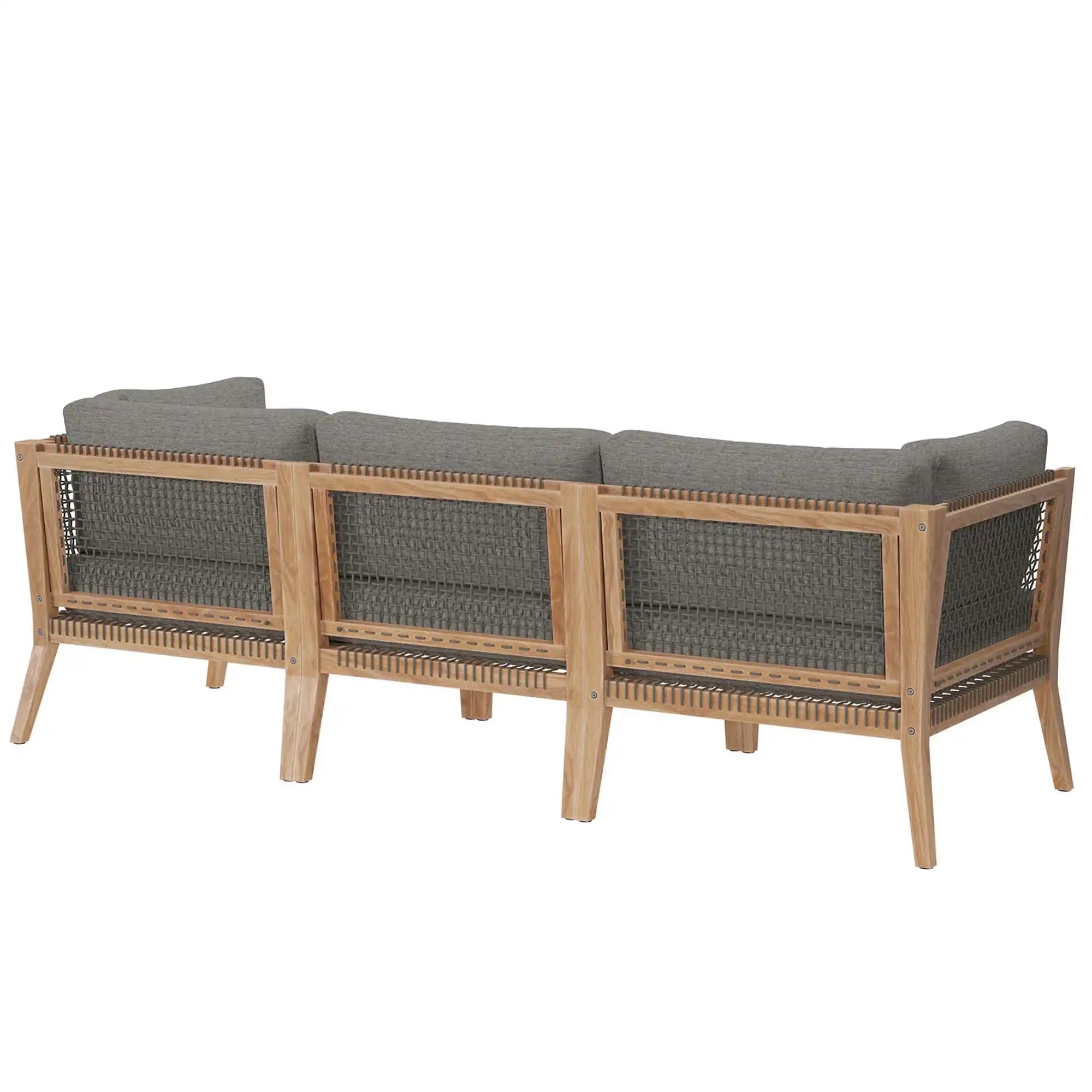 Clearwater Outdoor Patio Teak Wood Sofa by Modway - Best Buy Furniture
