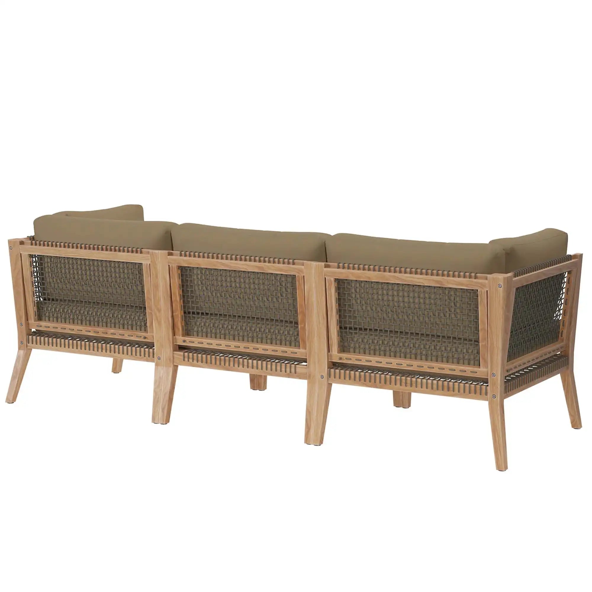 Clearwater Outdoor Patio Teak Wood Sofa by Modway - Best Buy Furniture