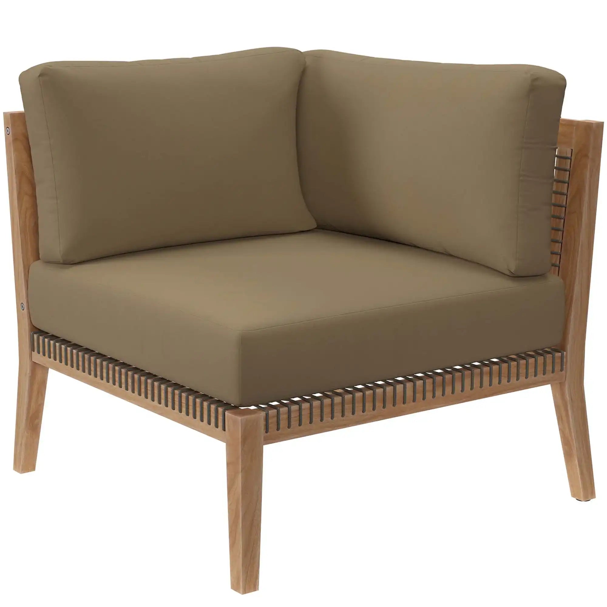 Clearwater Outdoor Patio Teak Wood Sofa by Modway - Best Buy Furniture