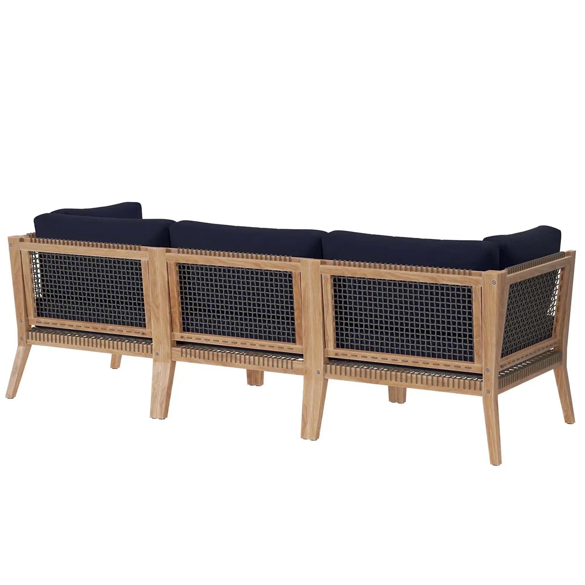 Clearwater Outdoor Patio Teak Wood Sofa by Modway - Best Buy Furniture