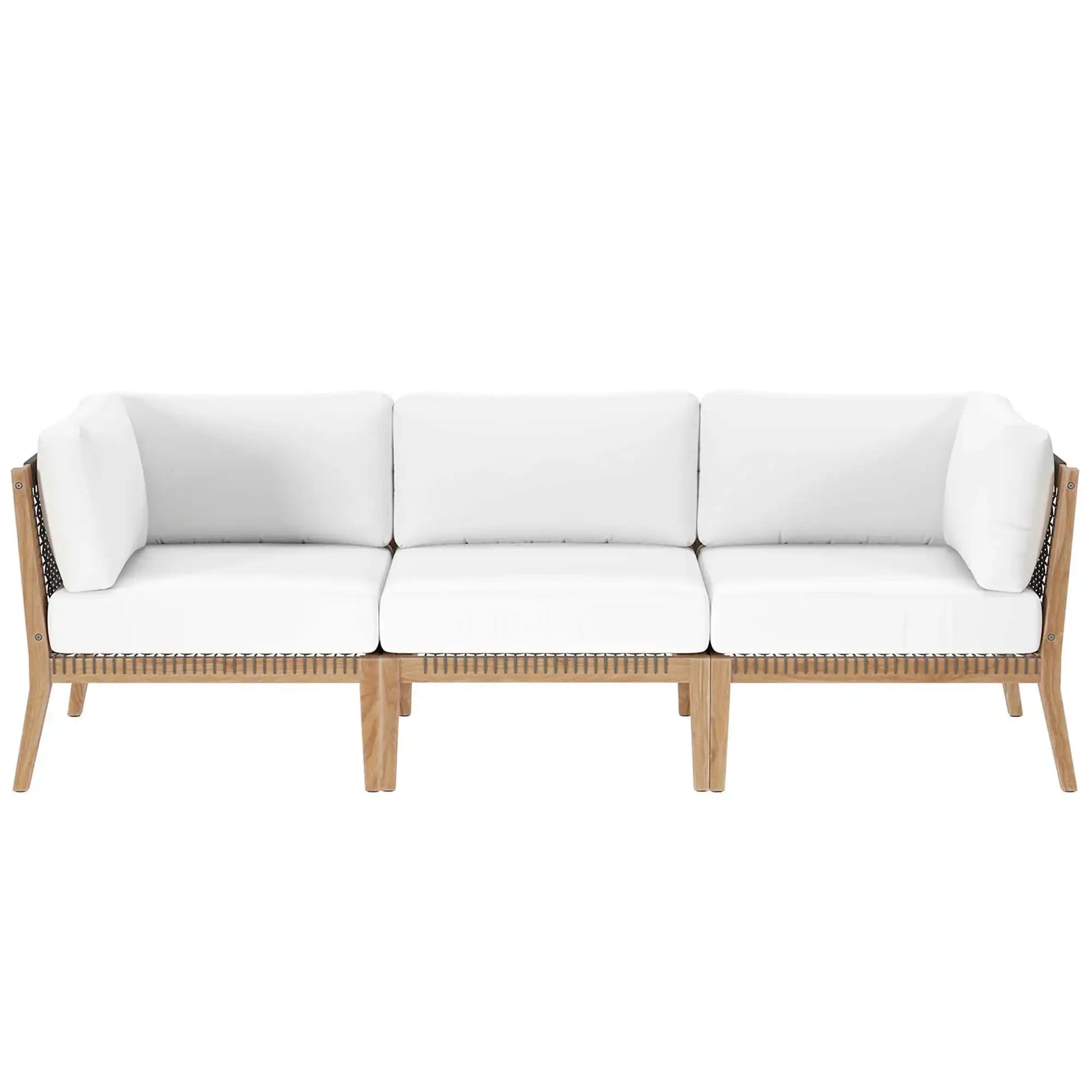 Clearwater Outdoor Patio Teak Wood Sofa by Modway - Best Buy Furniture