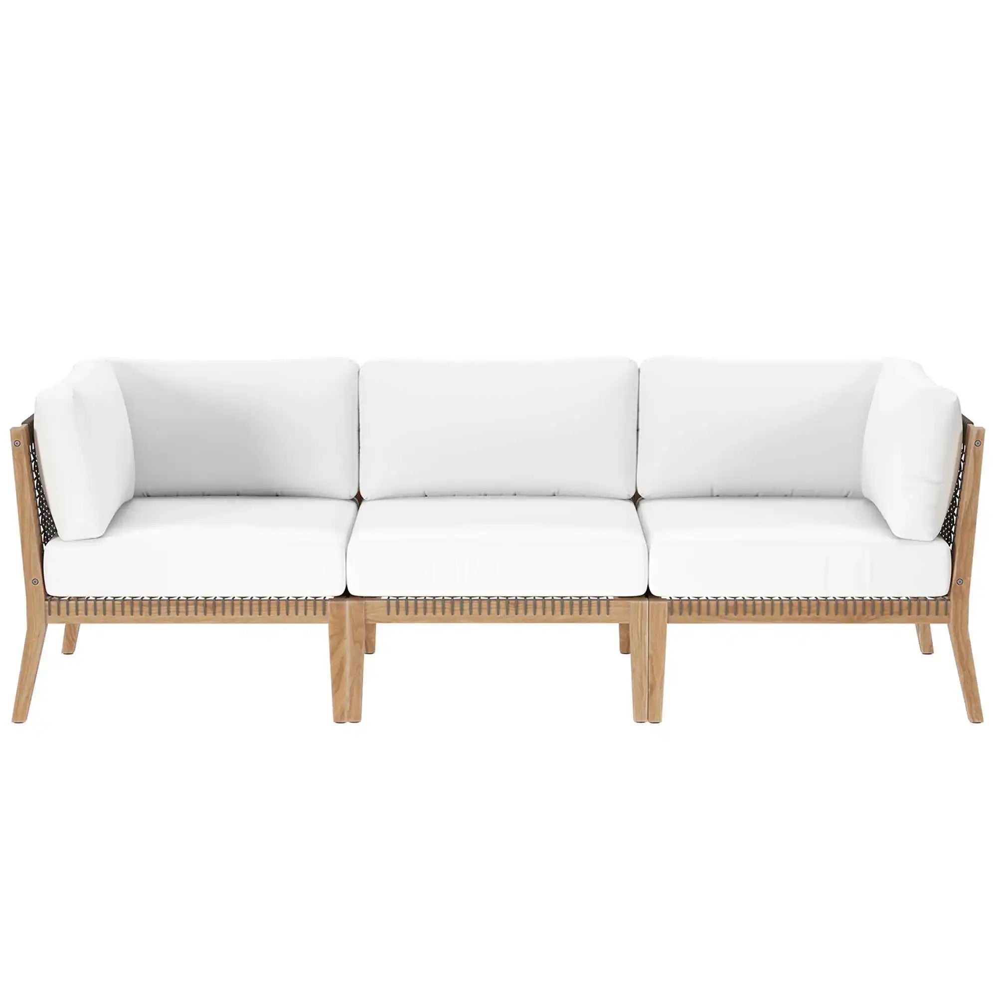 Clearwater Outdoor Patio Teak Wood Sofa by Modway - Best Buy Furniture
