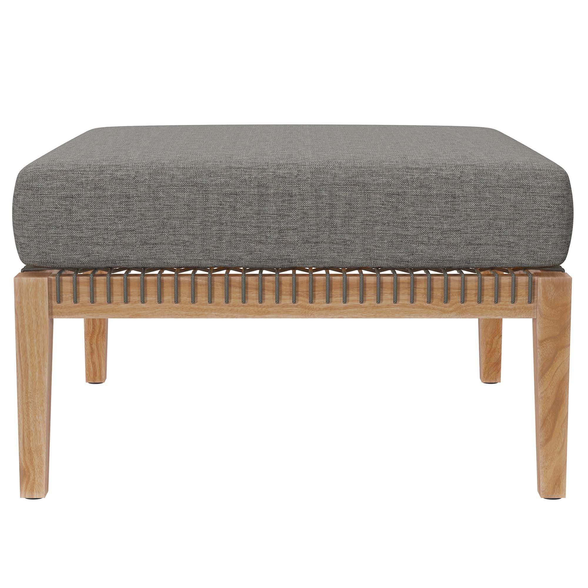 Clearwater 4-Piece Outdoor Patio Teak Wood Sectional Sofa by Modway - Best Buy Furniture