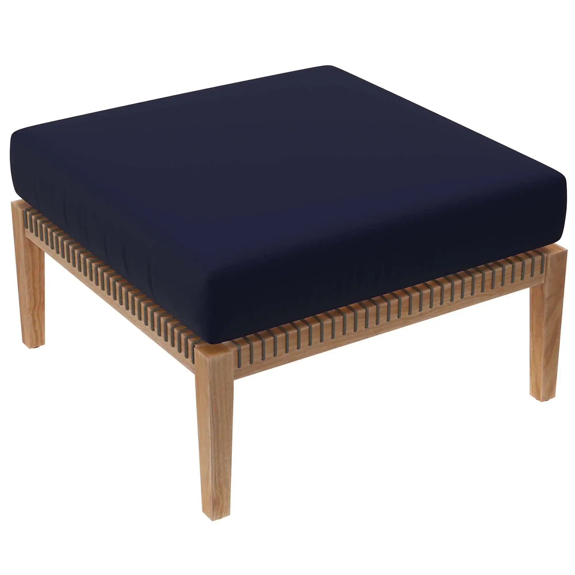 Clearwater 4-Piece Outdoor Patio Teak Wood Sectional Sofa by Modway - Best Buy Furniture