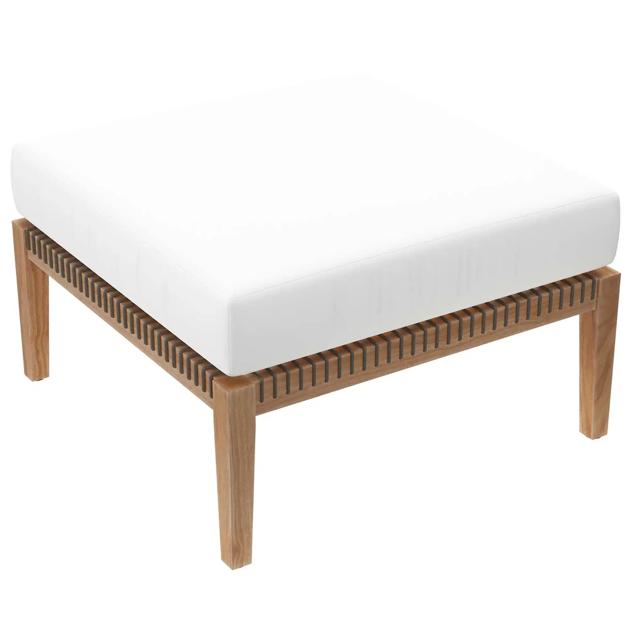 Clearwater 4-Piece Outdoor Patio Teak Wood Sectional Sofa by Modway - Best Buy Furniture