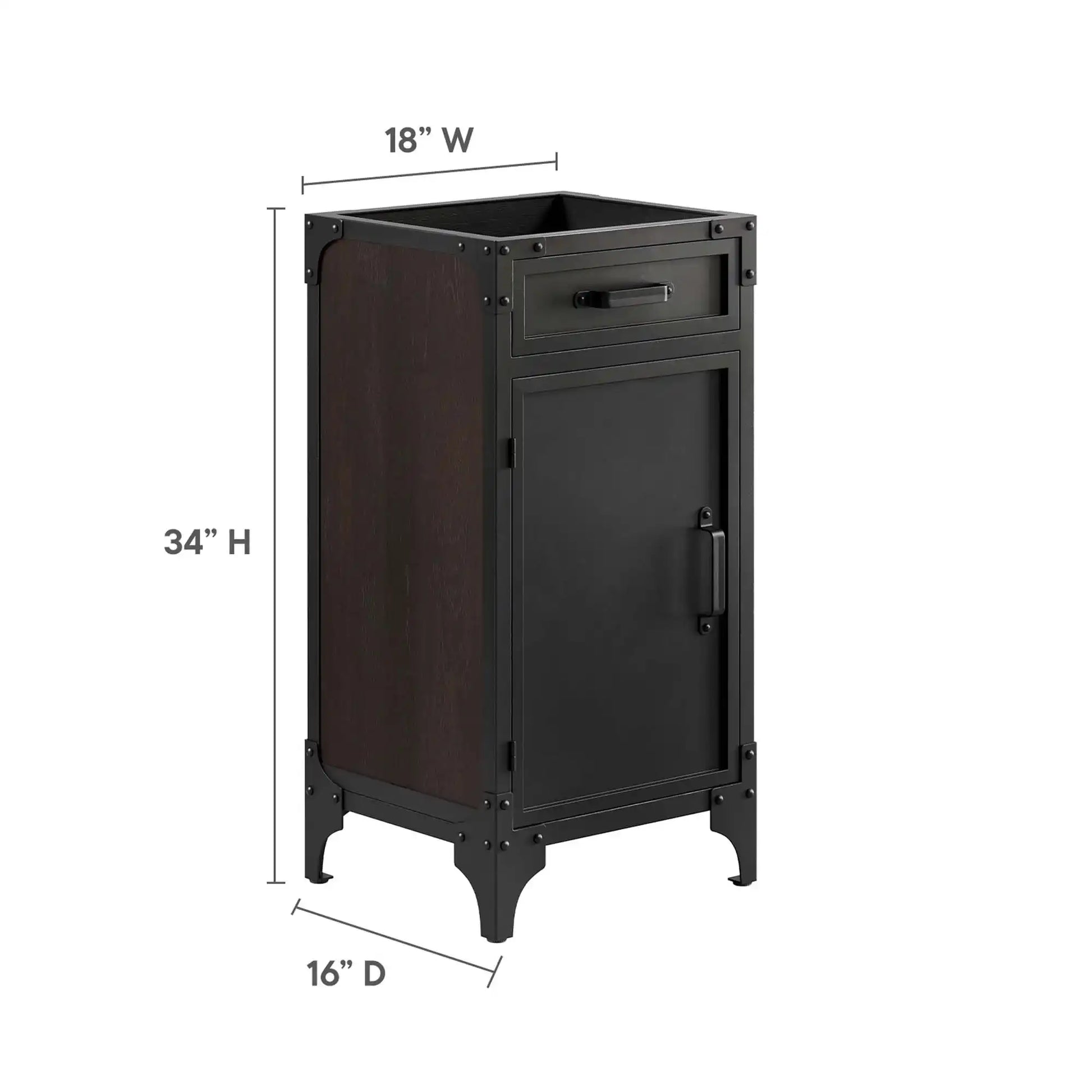 Steamforge 18" Bathroom Vanity Cabinet (Sink Basin Not Included) by Modway - Best Buy Furniture