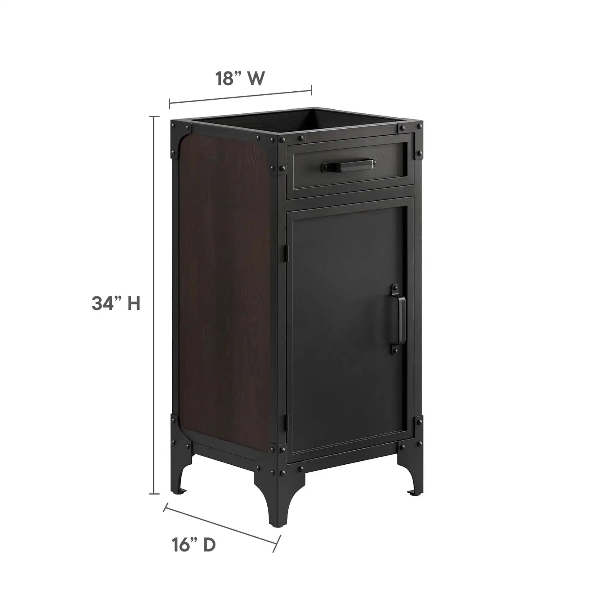 Steamforge 18" Bathroom Vanity Cabinet (Sink Basin Not Included) by Modway - Best Buy Furniture