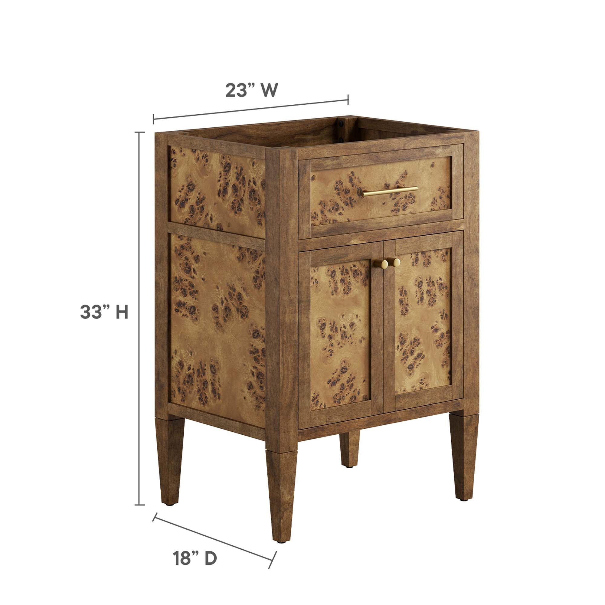 Elysian 24" Wood Bathroom Vanity Cabinet (Sink Basin Not Included) by Modway - Best Buy Furniture