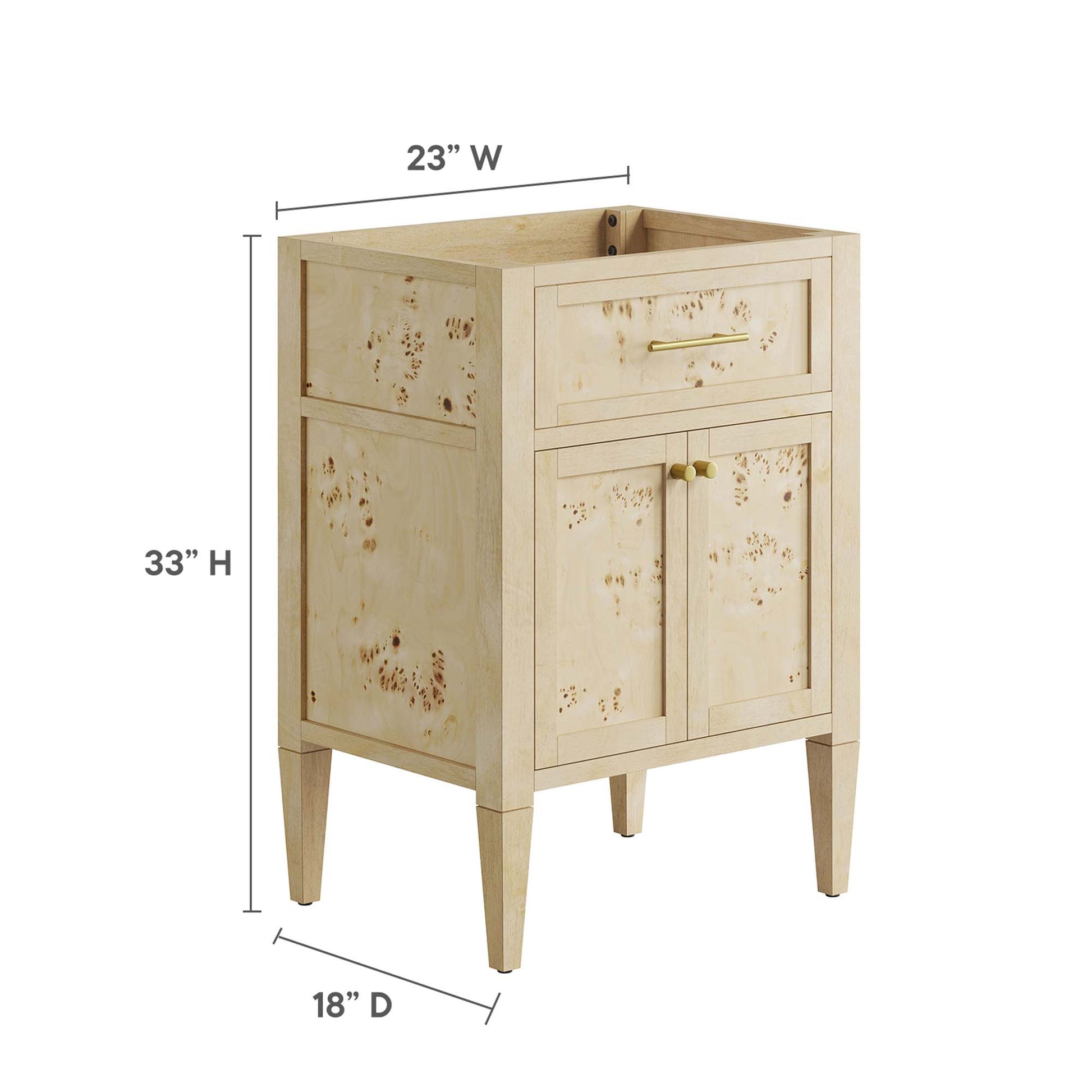 Elysian 24" Wood Bathroom Vanity Cabinet (Sink Basin Not Included) by Modway - Best Buy Furniture
