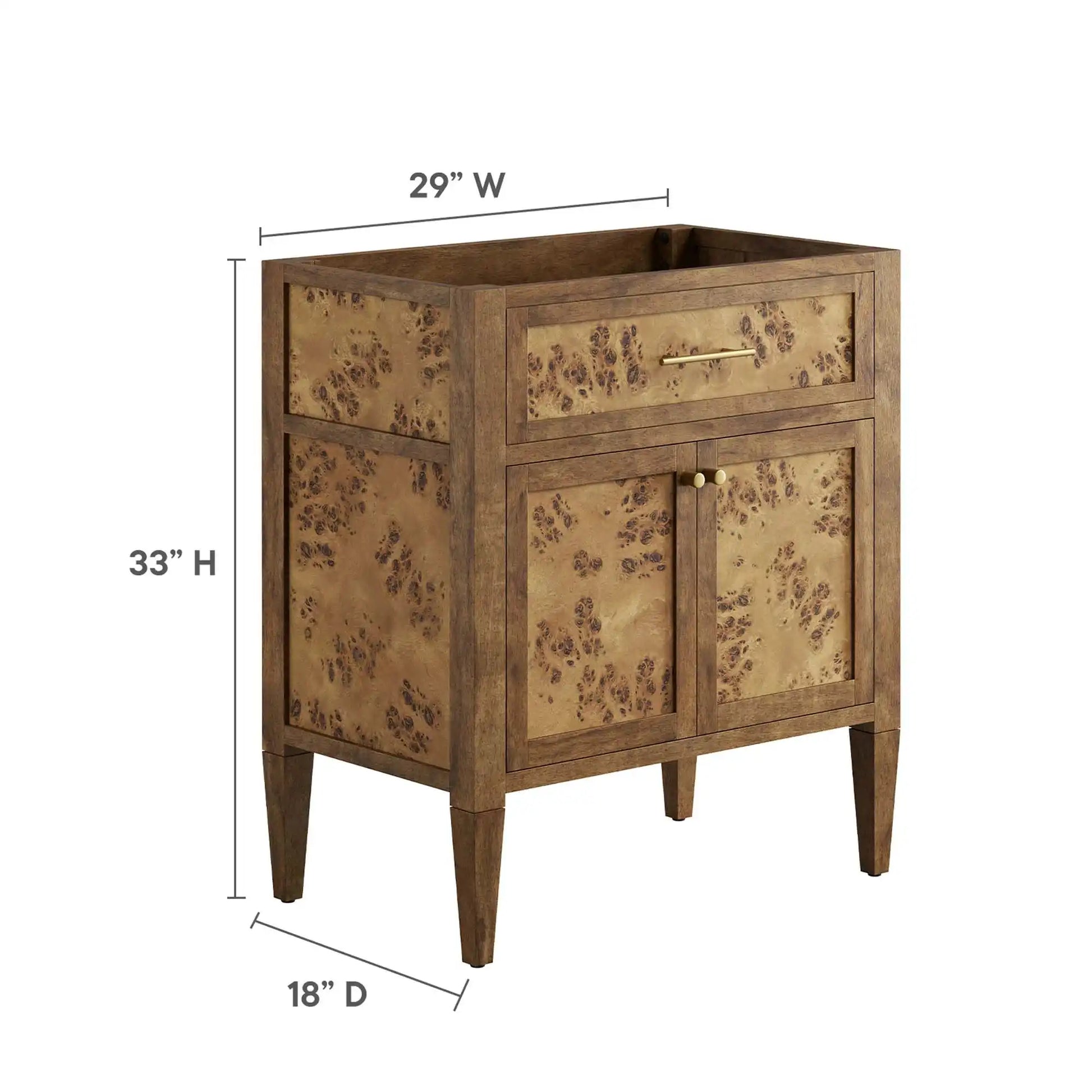 Elysian 30" Bathroom Vanity Cabinet (Sink Basin Not Included) by Modway - Best Buy Furniture