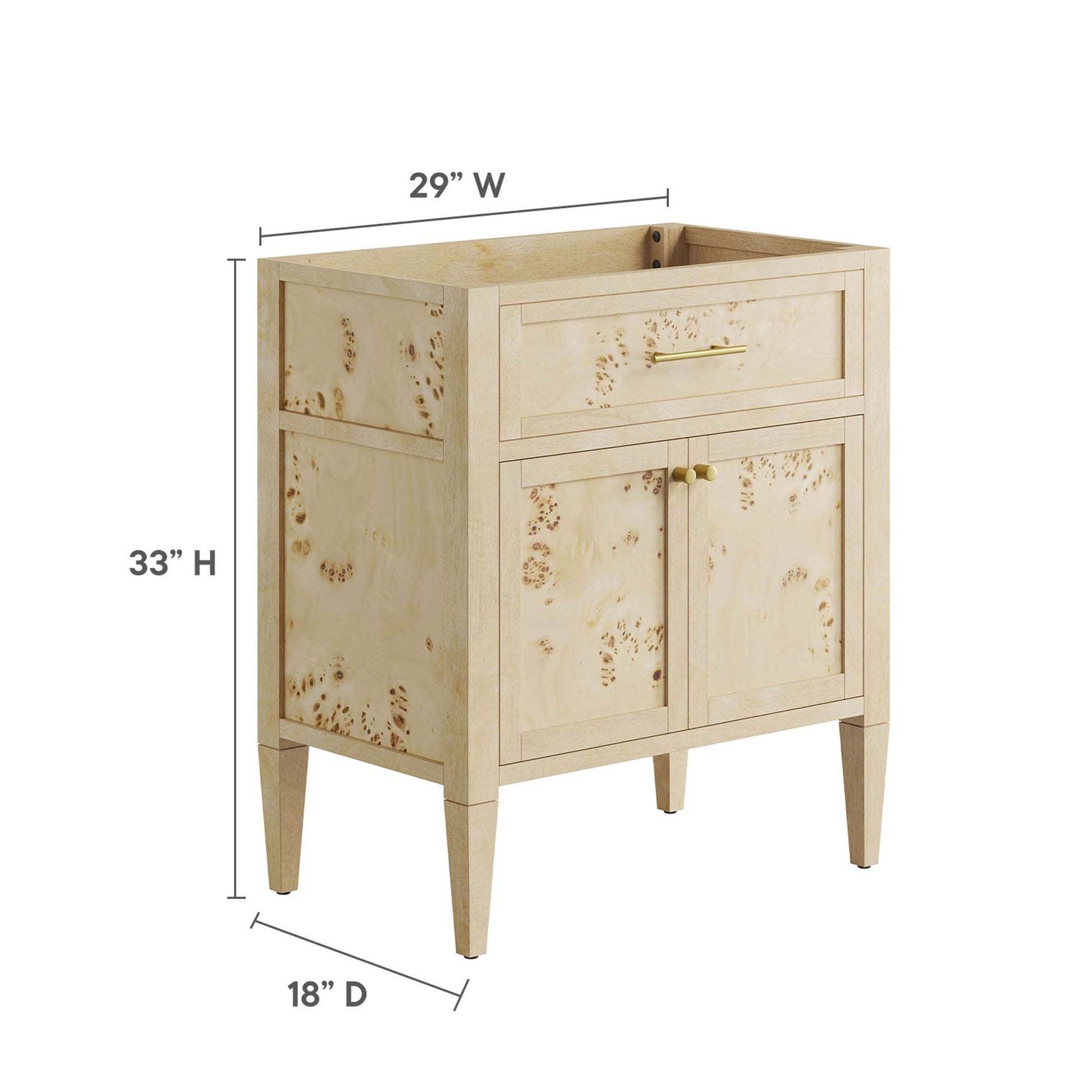 Elysian 30" Bathroom Vanity Cabinet (Sink Basin Not Included) by Modway - Best Buy Furniture