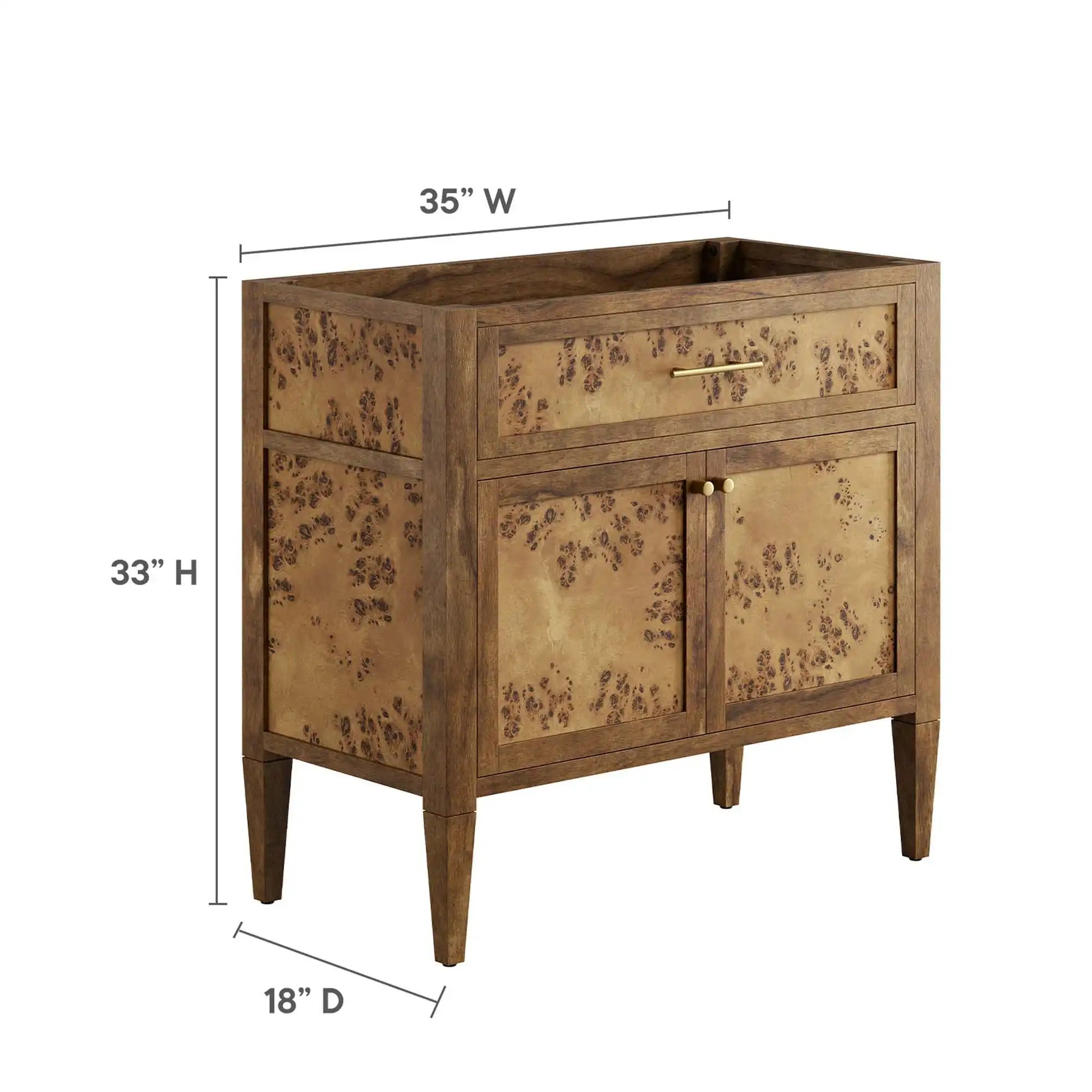 Elysian 36" Wood Bathroom Vanity Cabinet (Sink Basin Not Included) by Modway - Best Buy Furniture