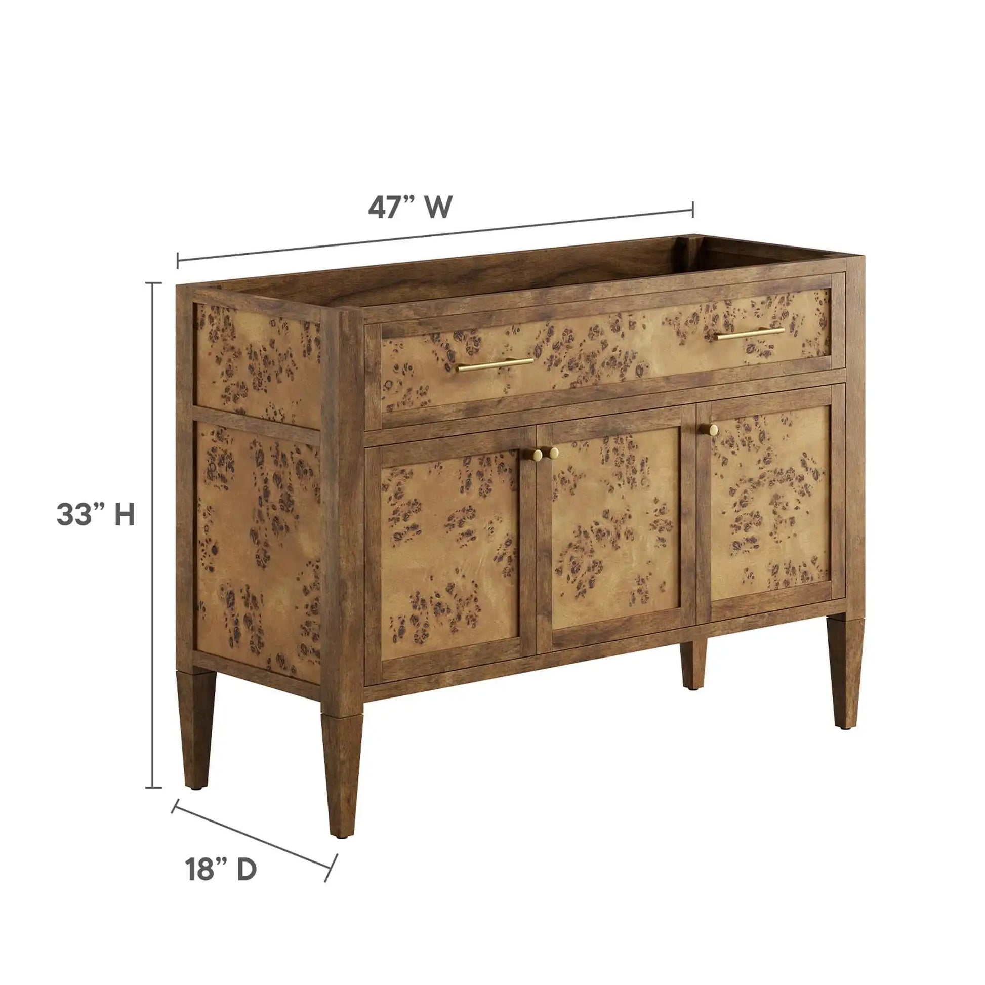 Elysian 48" Wood Bathroom Vanity Cabinet (Sink Basin Not Included) by Modway - Best Buy Furniture