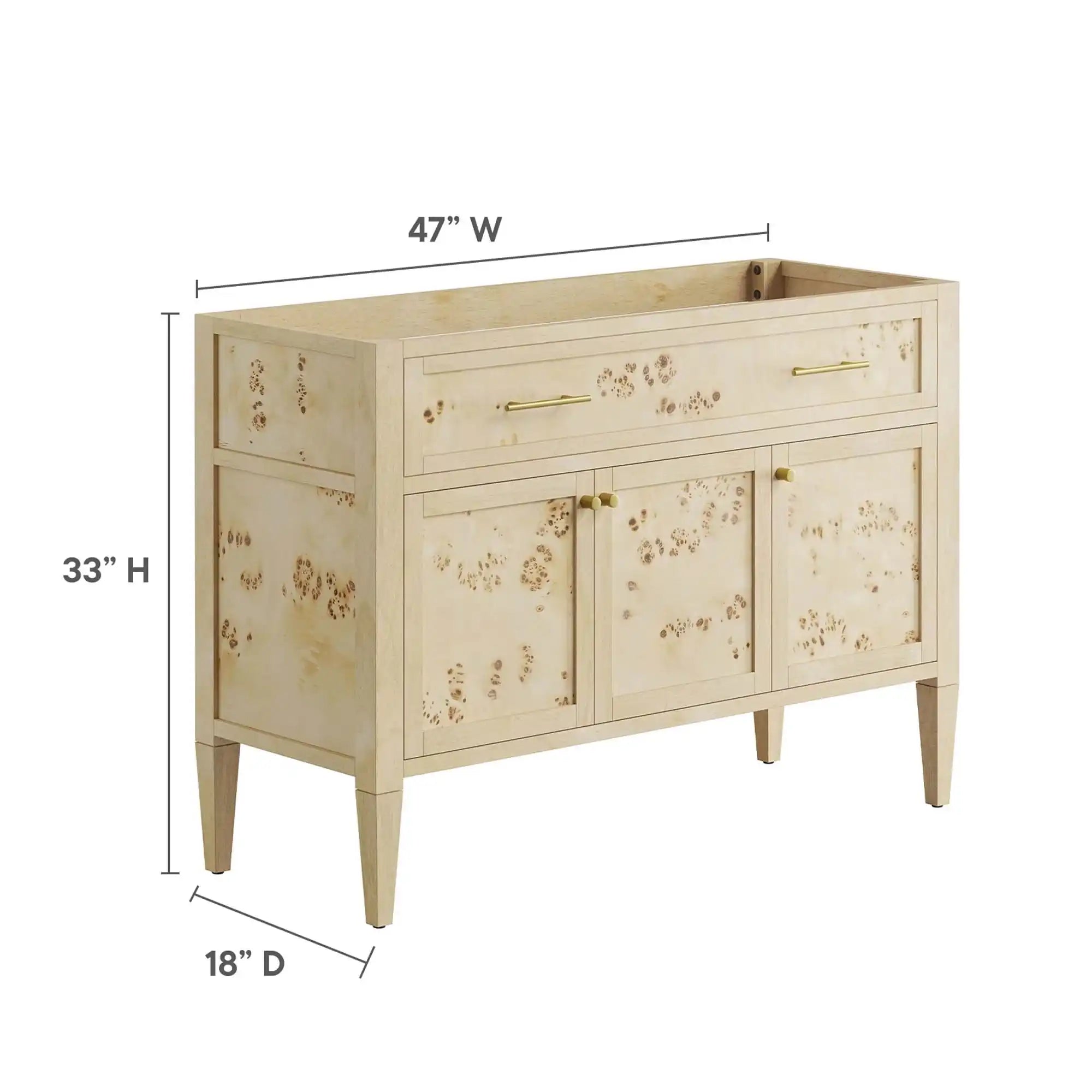 Elysian 48" Wood Bathroom Vanity Cabinet (Sink Basin Not Included) by Modway - Best Buy Furniture
