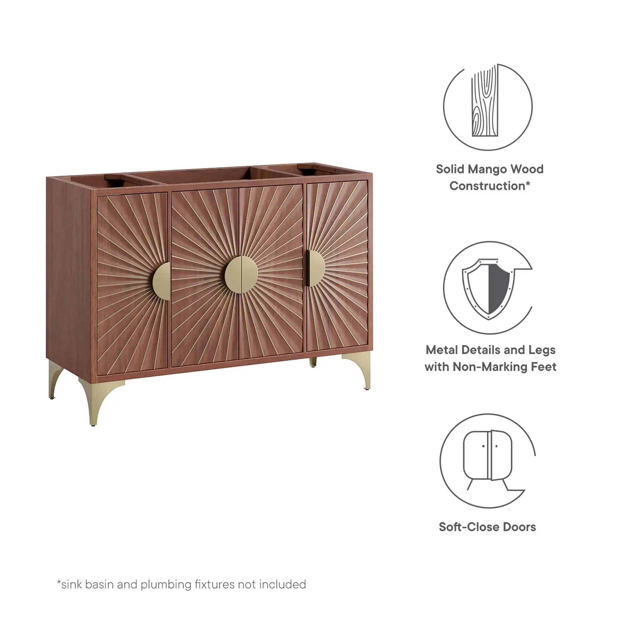 Daylight 48" Single Sink Compatible (Not Included) Bathroom Vanity Cabinet by Modway - Best Buy Furniture