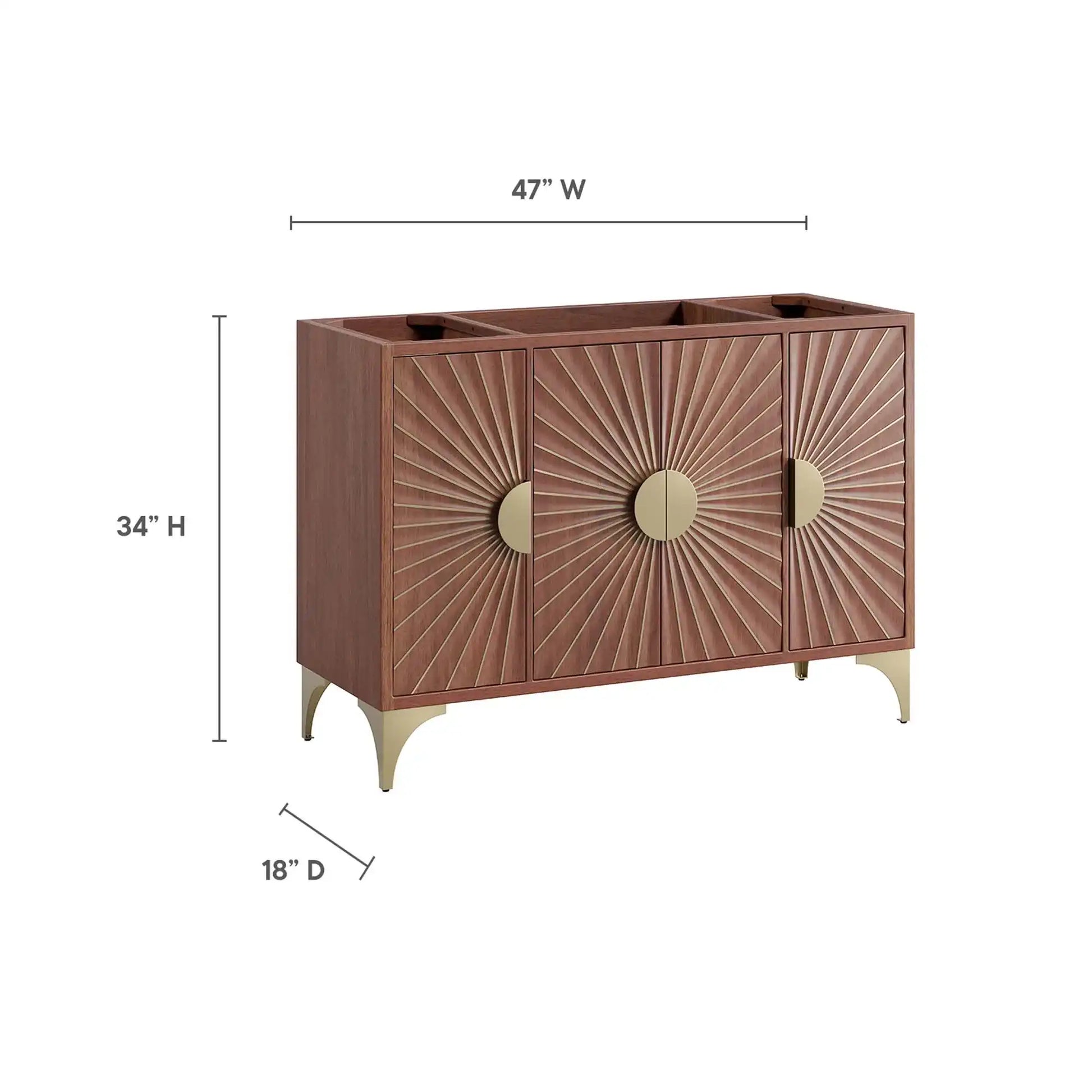 Daylight 48" Single Sink Compatible (Not Included) Bathroom Vanity Cabinet by Modway - Best Buy Furniture
