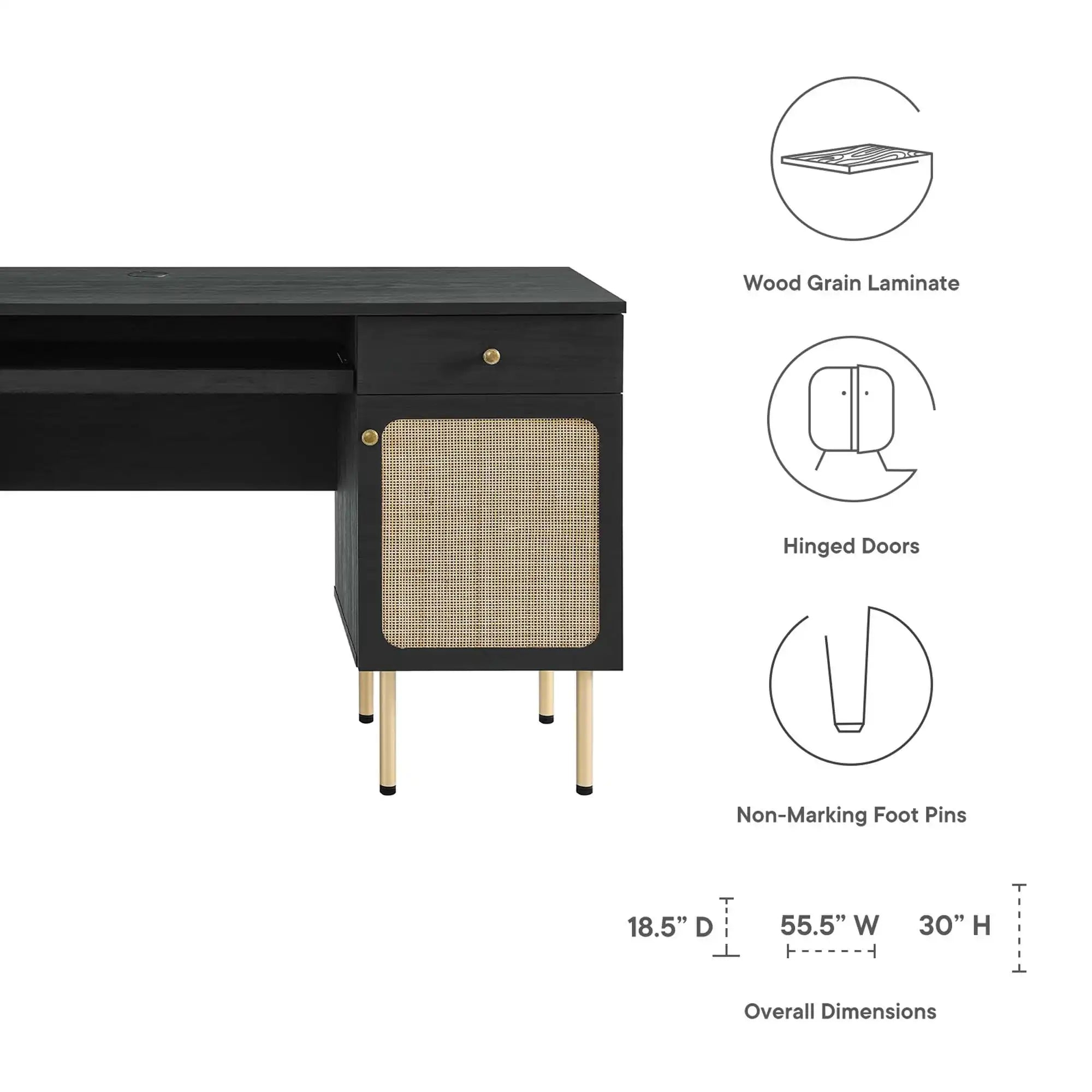 Chaucer Office Desk by Modway - Best Buy Furniture