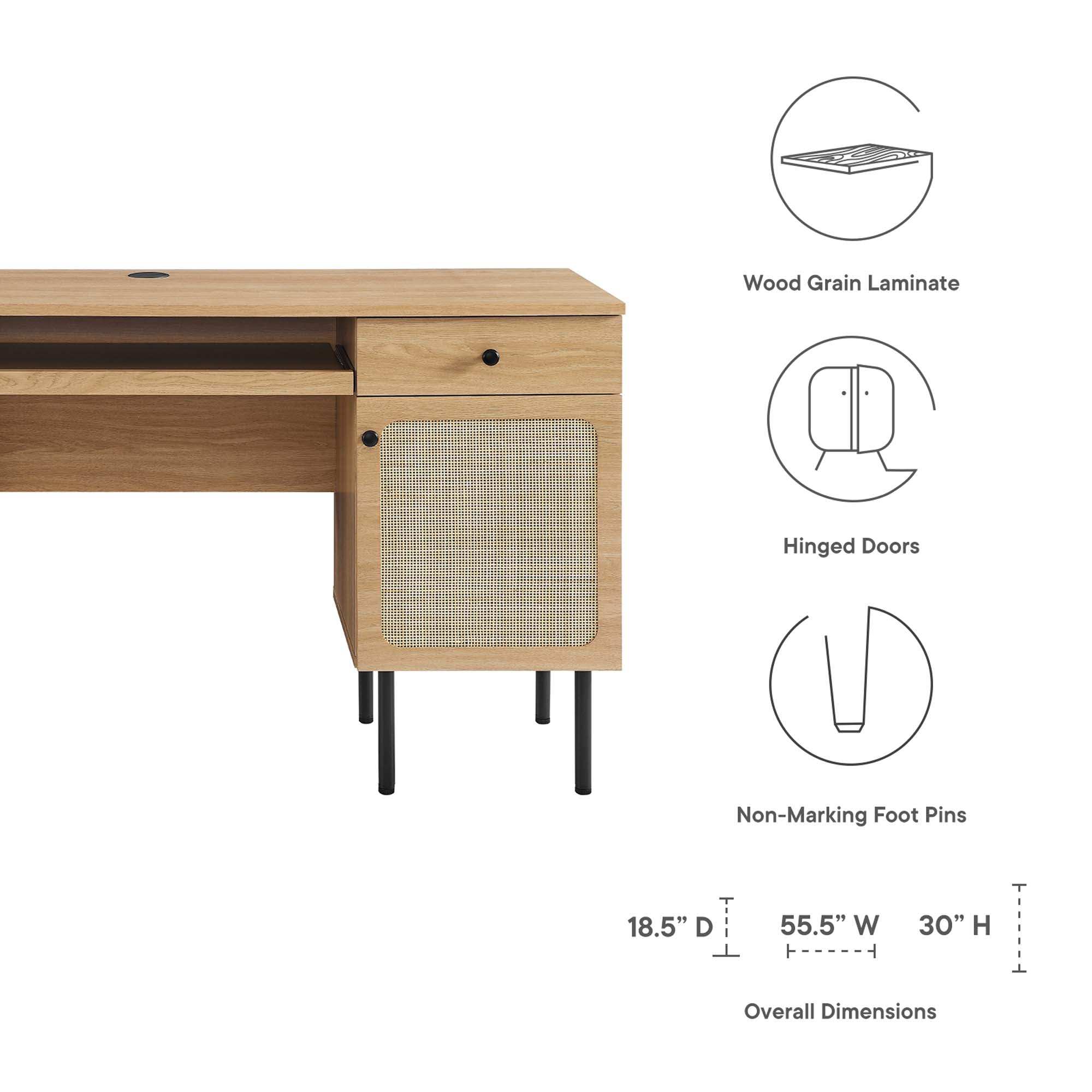 Chaucer Office Desk by Modway - Best Buy Furniture