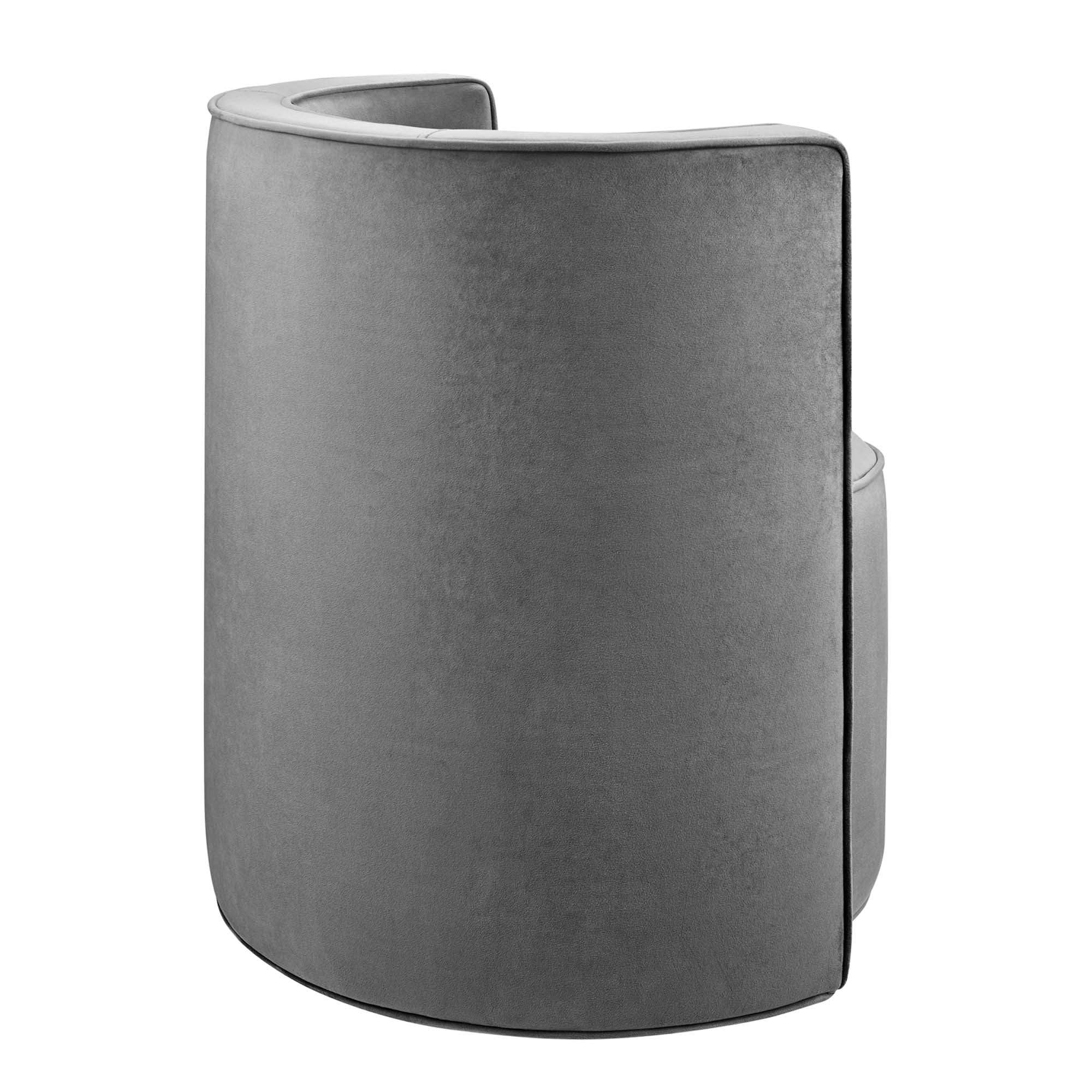 Della Performance Velvet Fabric Swivel Chair by Modway - Best Buy Furniture