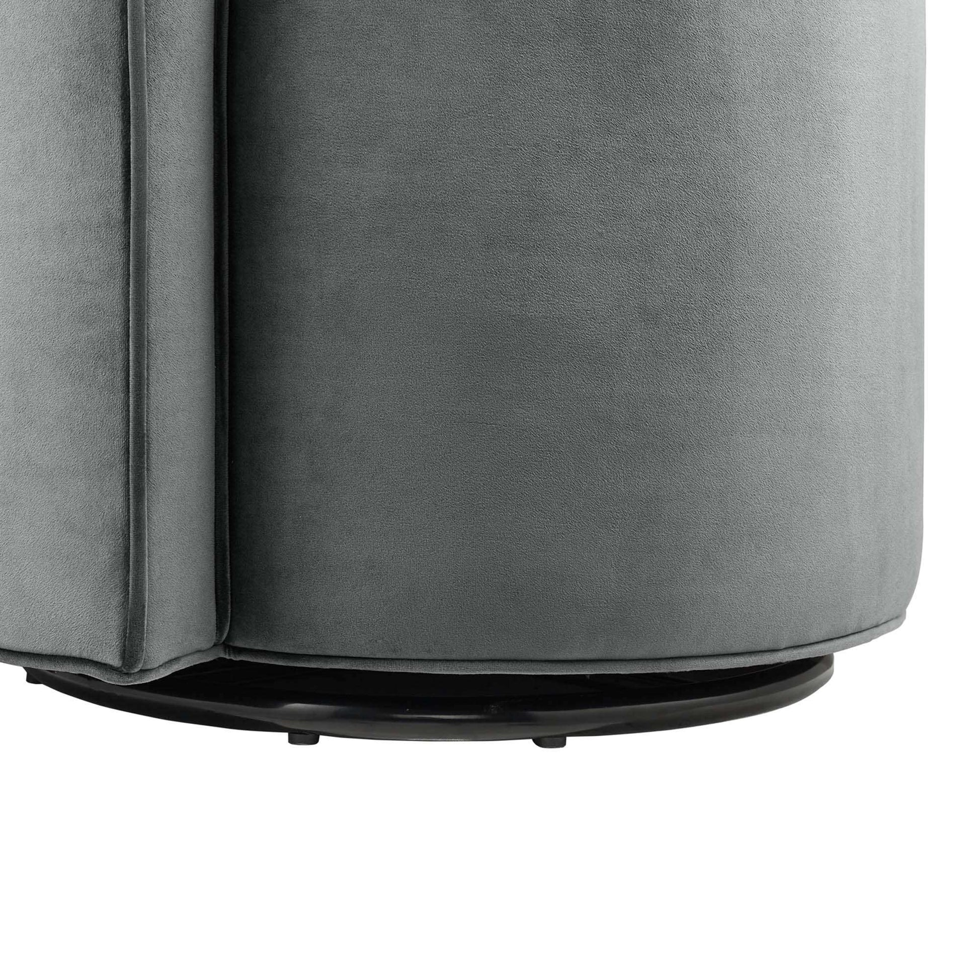 Della Performance Velvet Fabric Swivel Chair by Modway - Best Buy Furniture