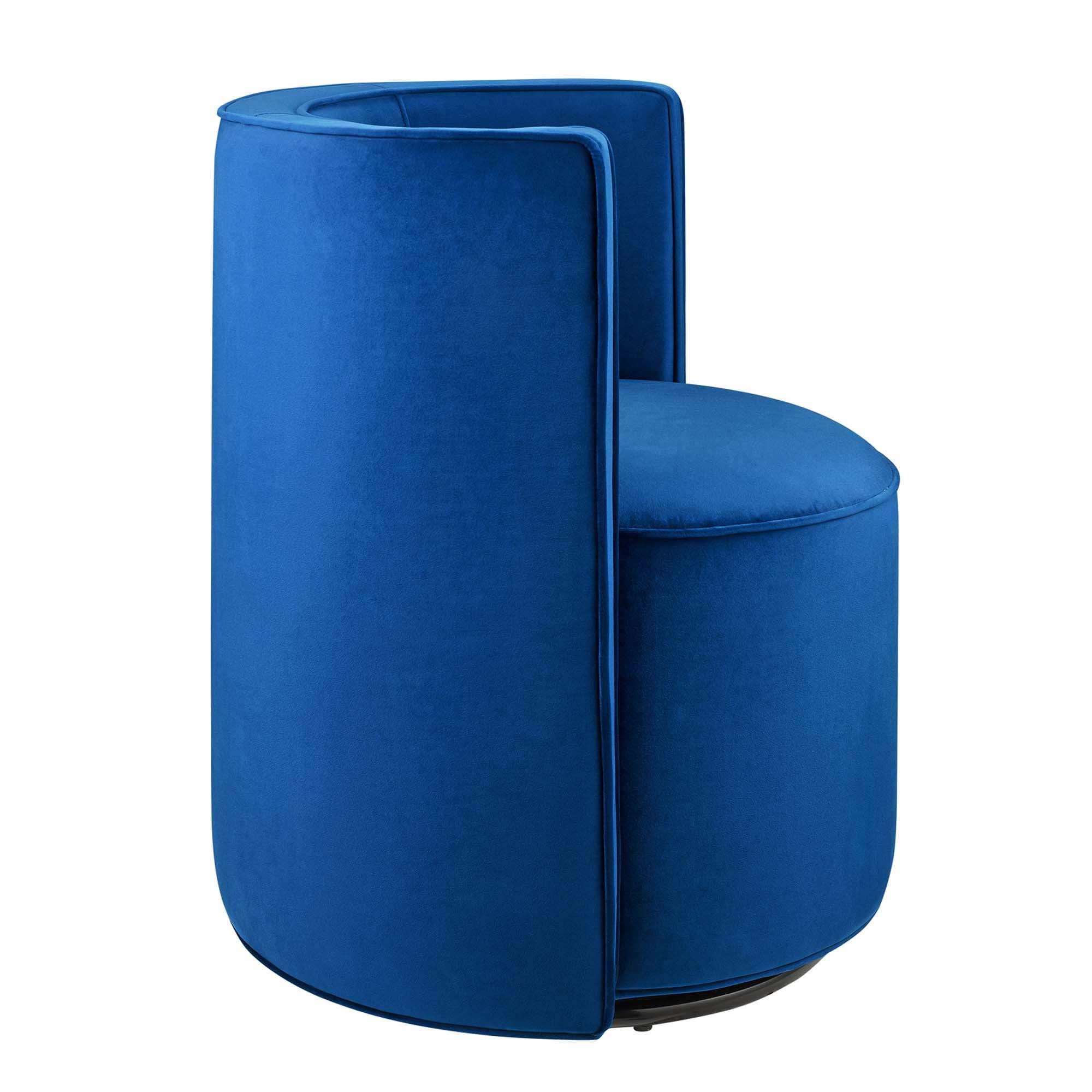 Della Performance Velvet Fabric Swivel Chair by Modway - Best Buy Furniture