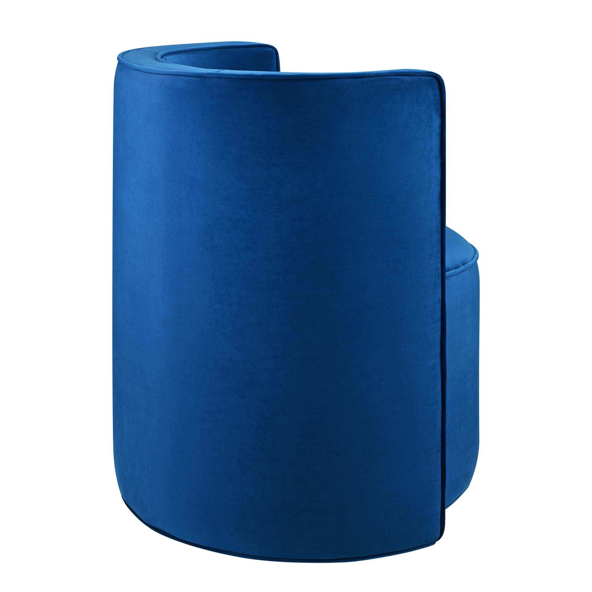 Della Performance Velvet Fabric Swivel Chair by Modway - Best Buy Furniture