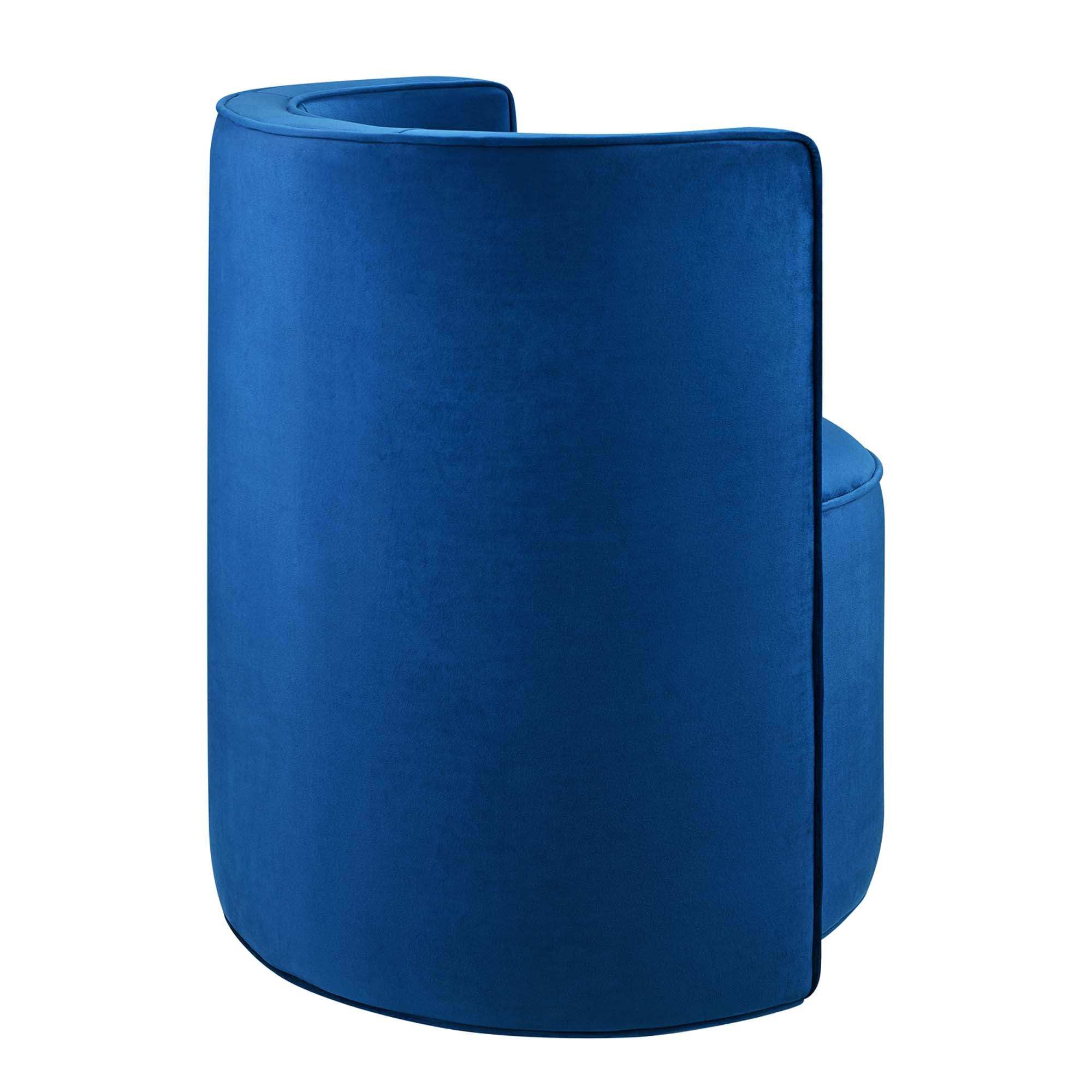 Della Performance Velvet Fabric Swivel Chair by Modway - Best Buy Furniture