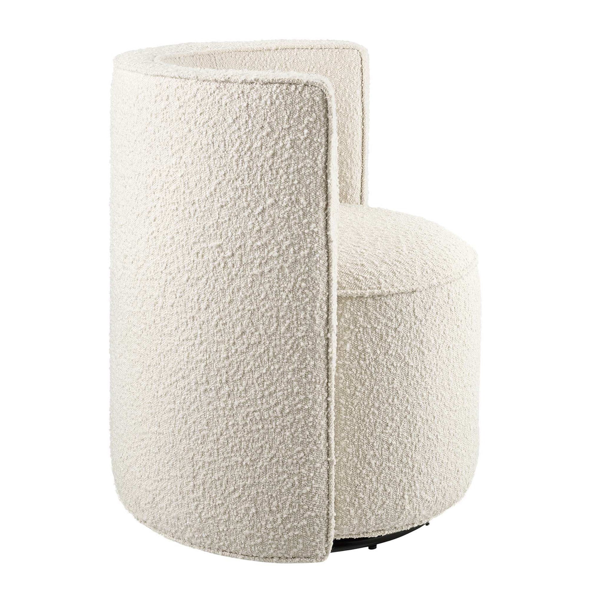 Della Boucle Fabric Swivel Chair by Modway - Best Buy Furniture