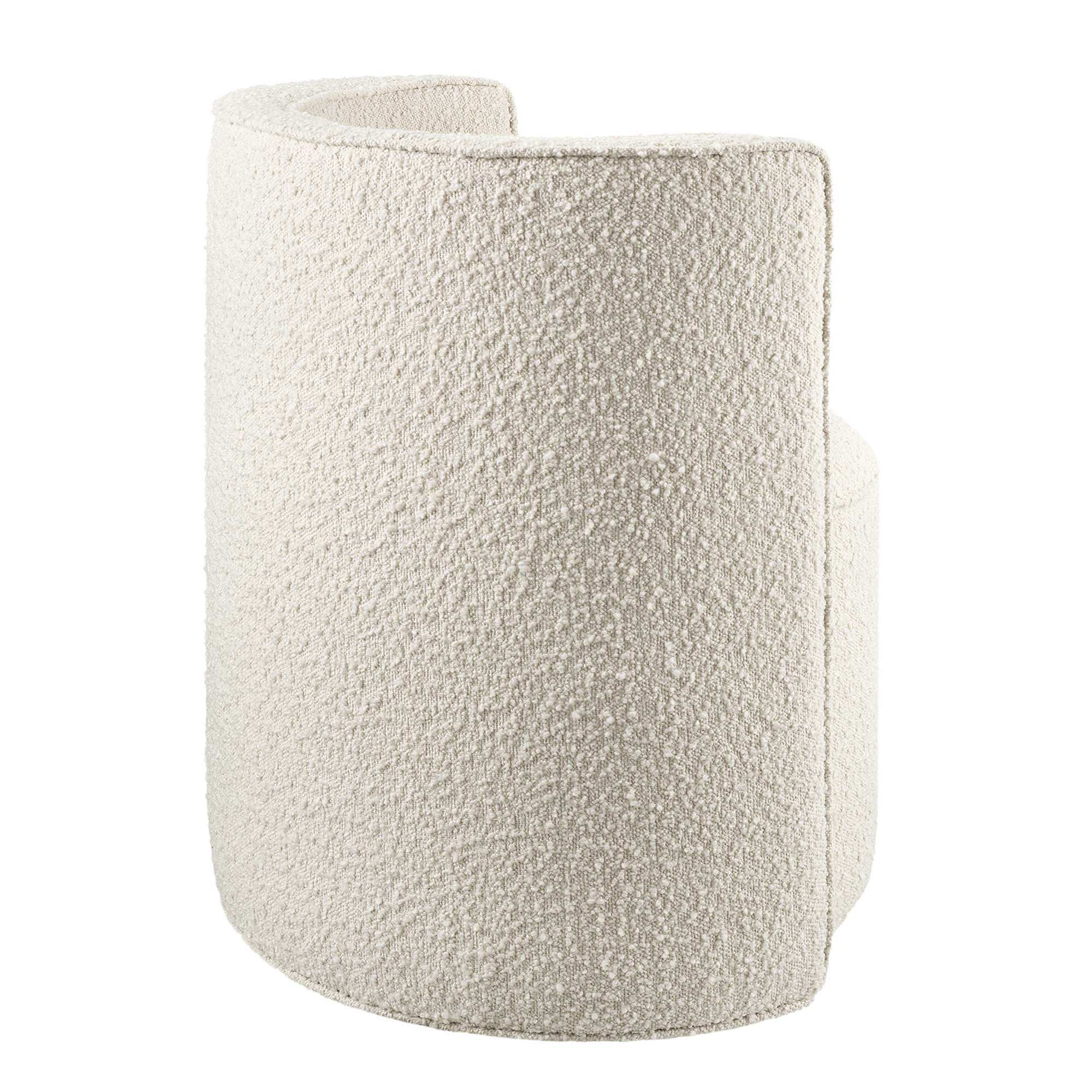 Della Boucle Fabric Swivel Chair by Modway - Best Buy Furniture