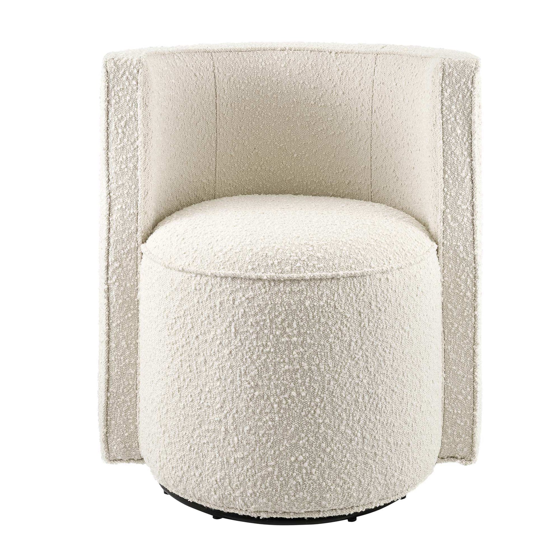 Della Boucle Fabric Swivel Chair - Best Buy Furniture