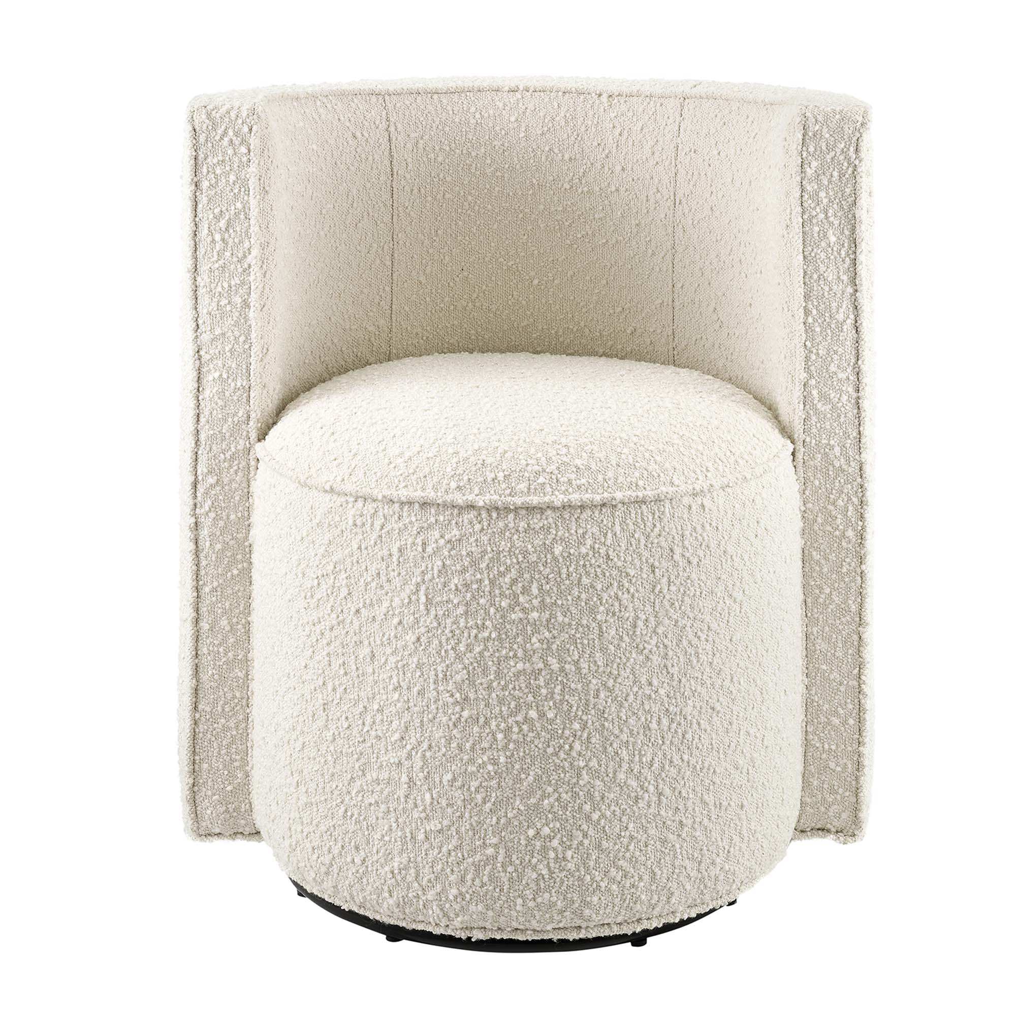 Della Boucle Fabric Swivel Chair - Best Buy Furniture