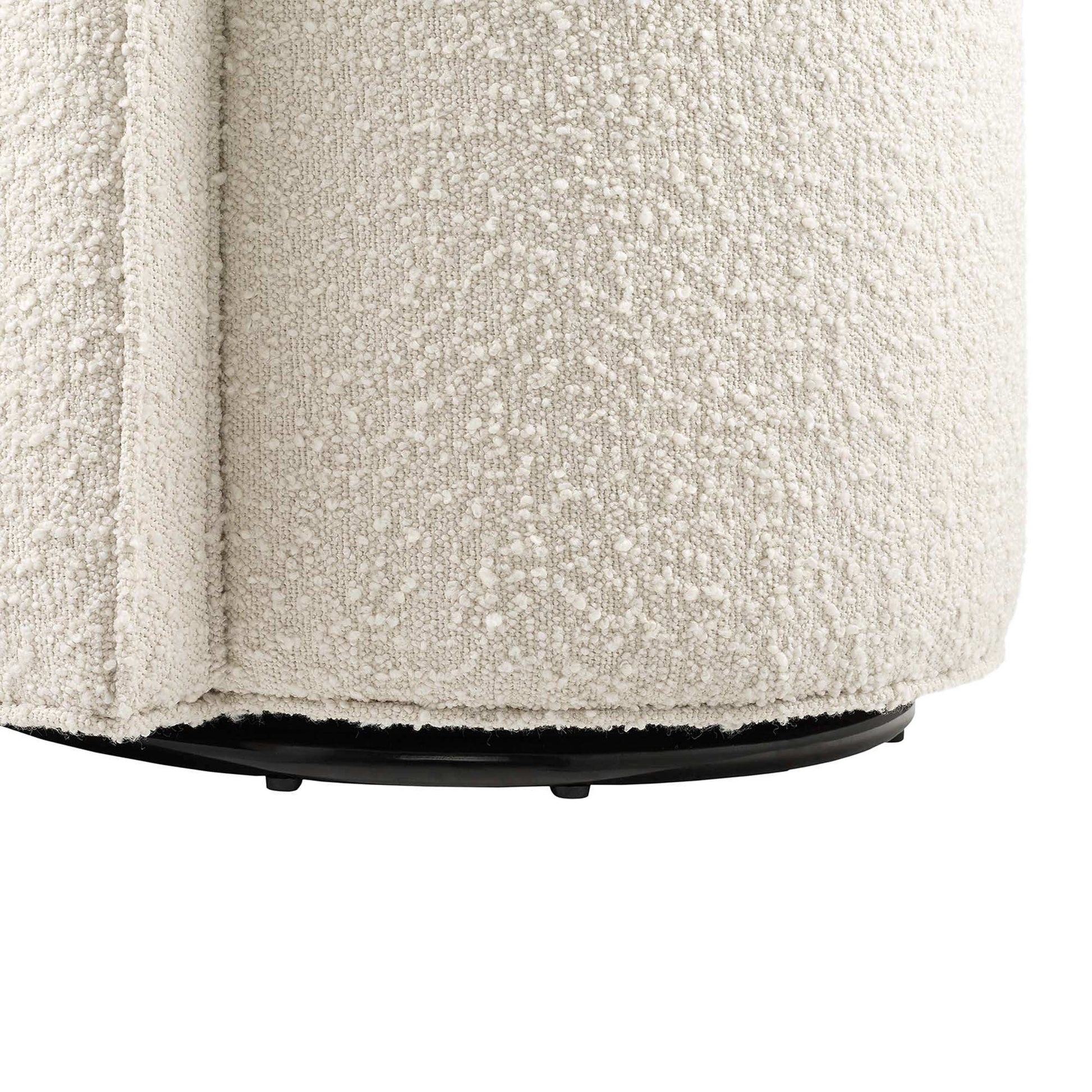 Della Boucle Fabric Swivel Chair by Modway - Best Buy Furniture
