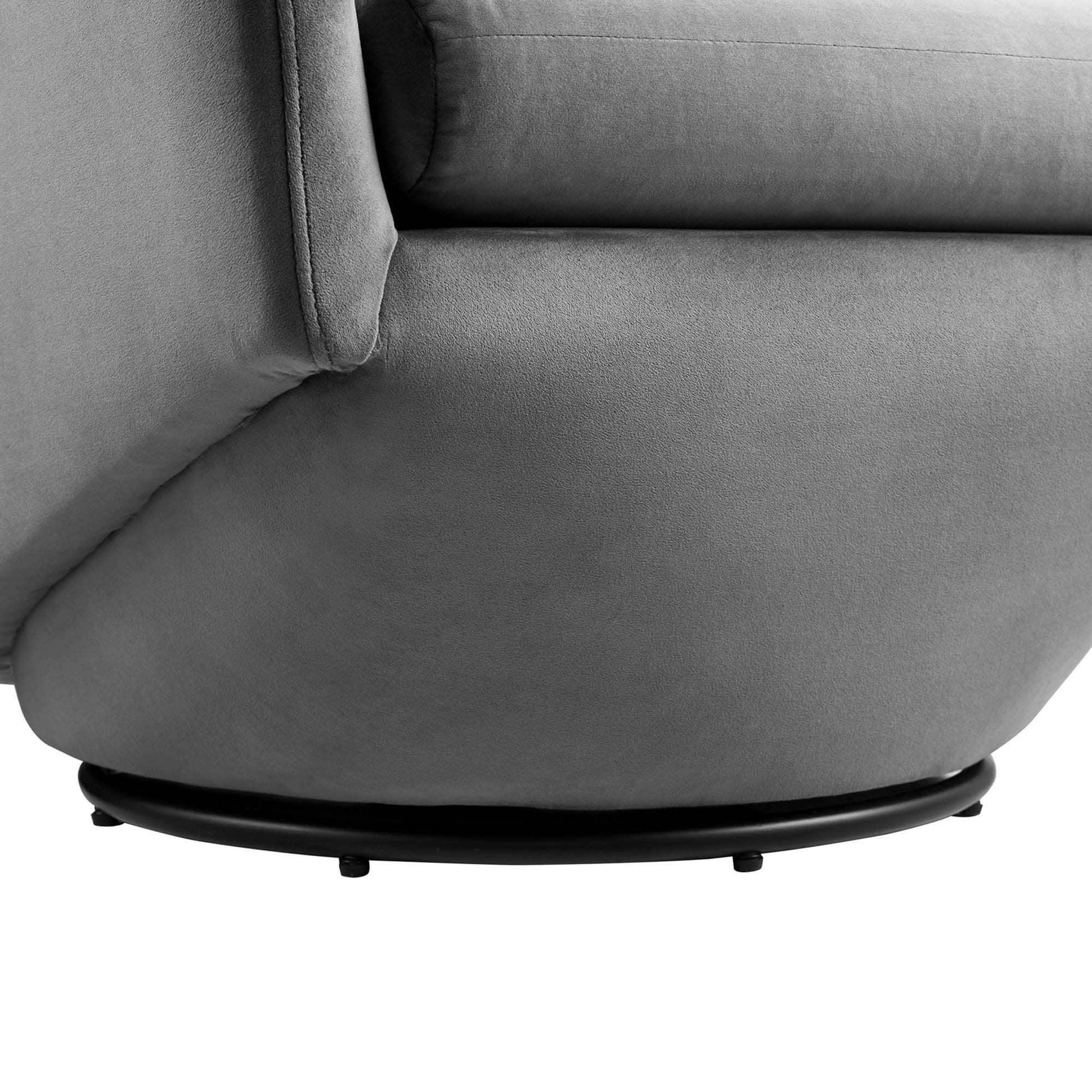 Series Performance Velvet Fabric Swivel Chair by Modway - Best Buy Furniture