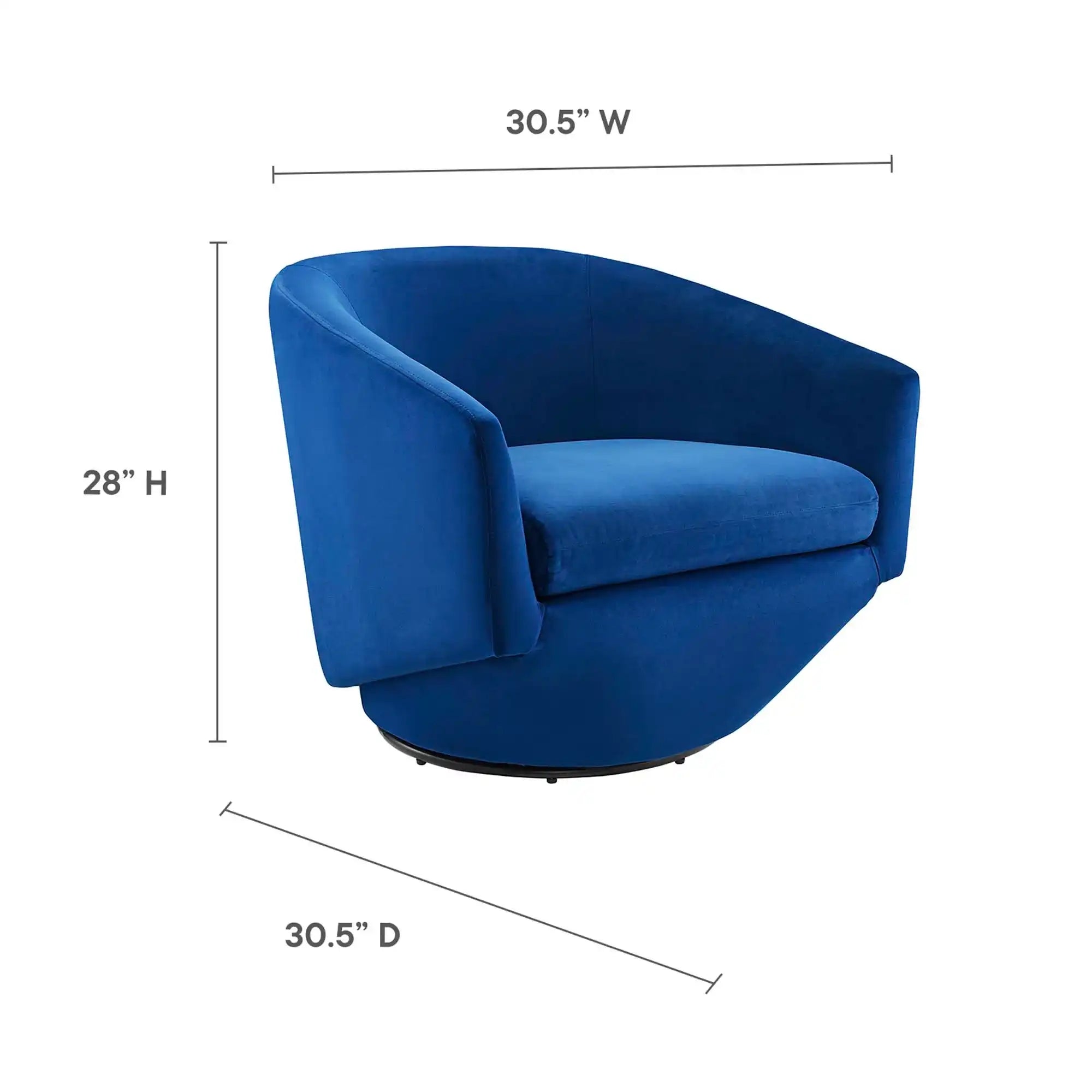 Series Performance Velvet Fabric Swivel Chair by Modway - Best Buy Furniture