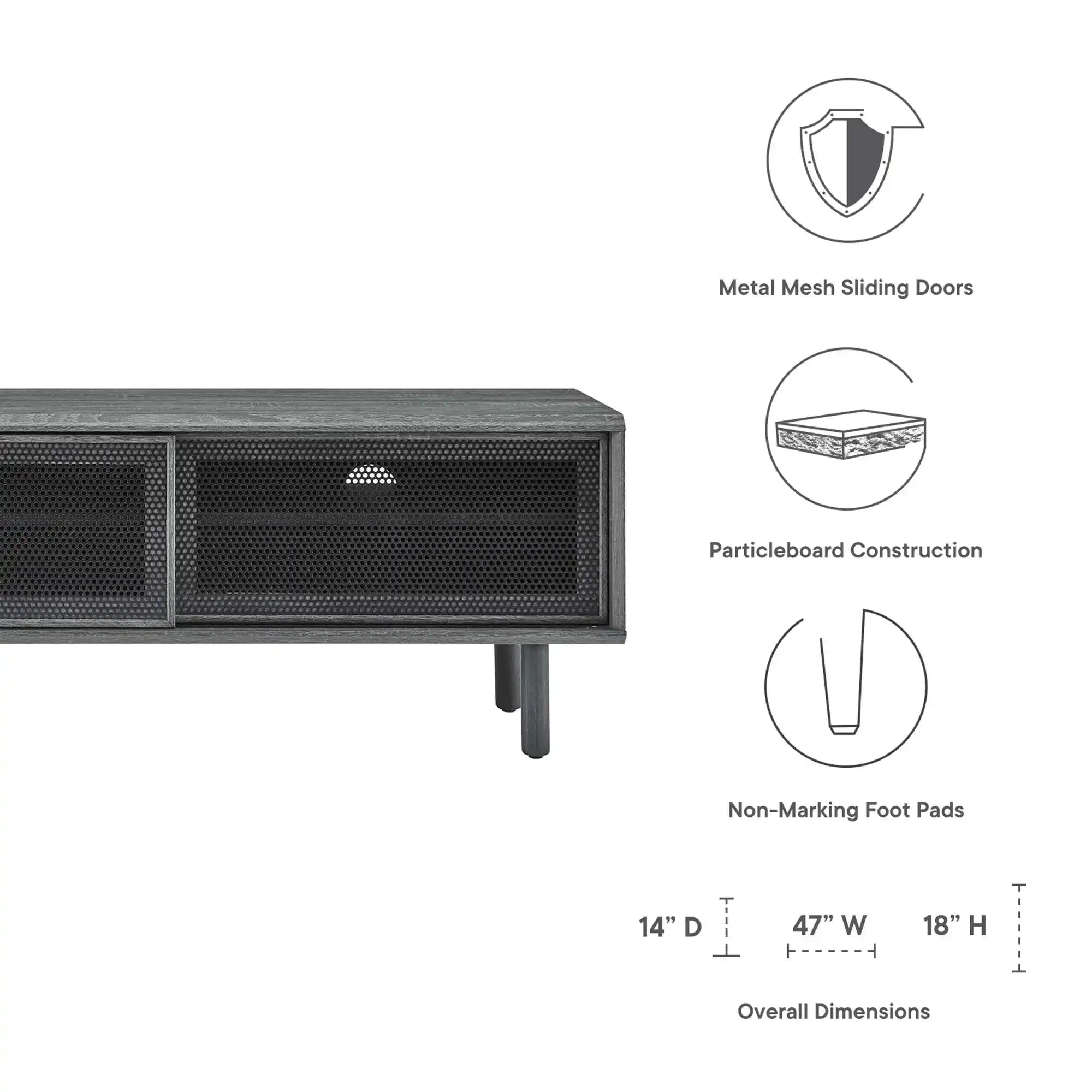 Kurtis 47" TV Stand by Modway - Best Buy Furniture