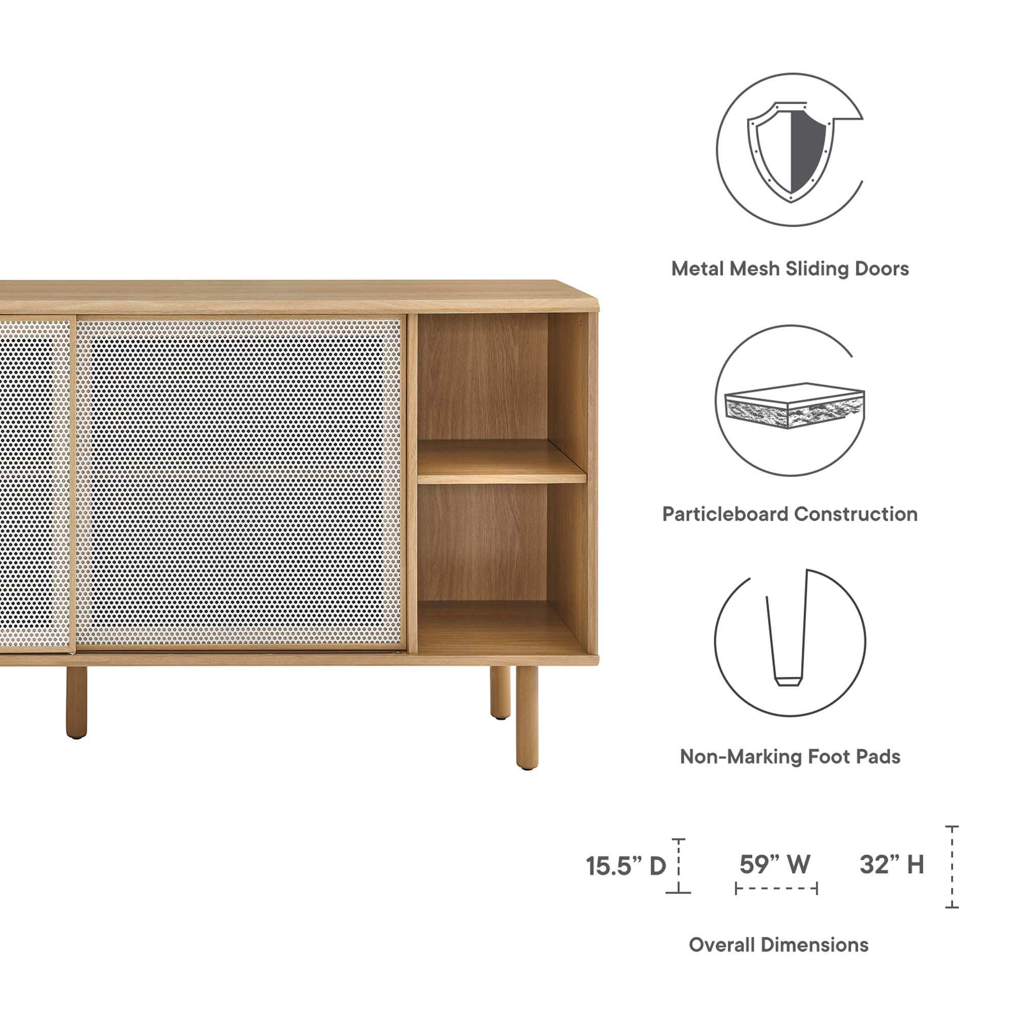 Kurtis 59" Sideboard by Modway - Best Buy Furniture