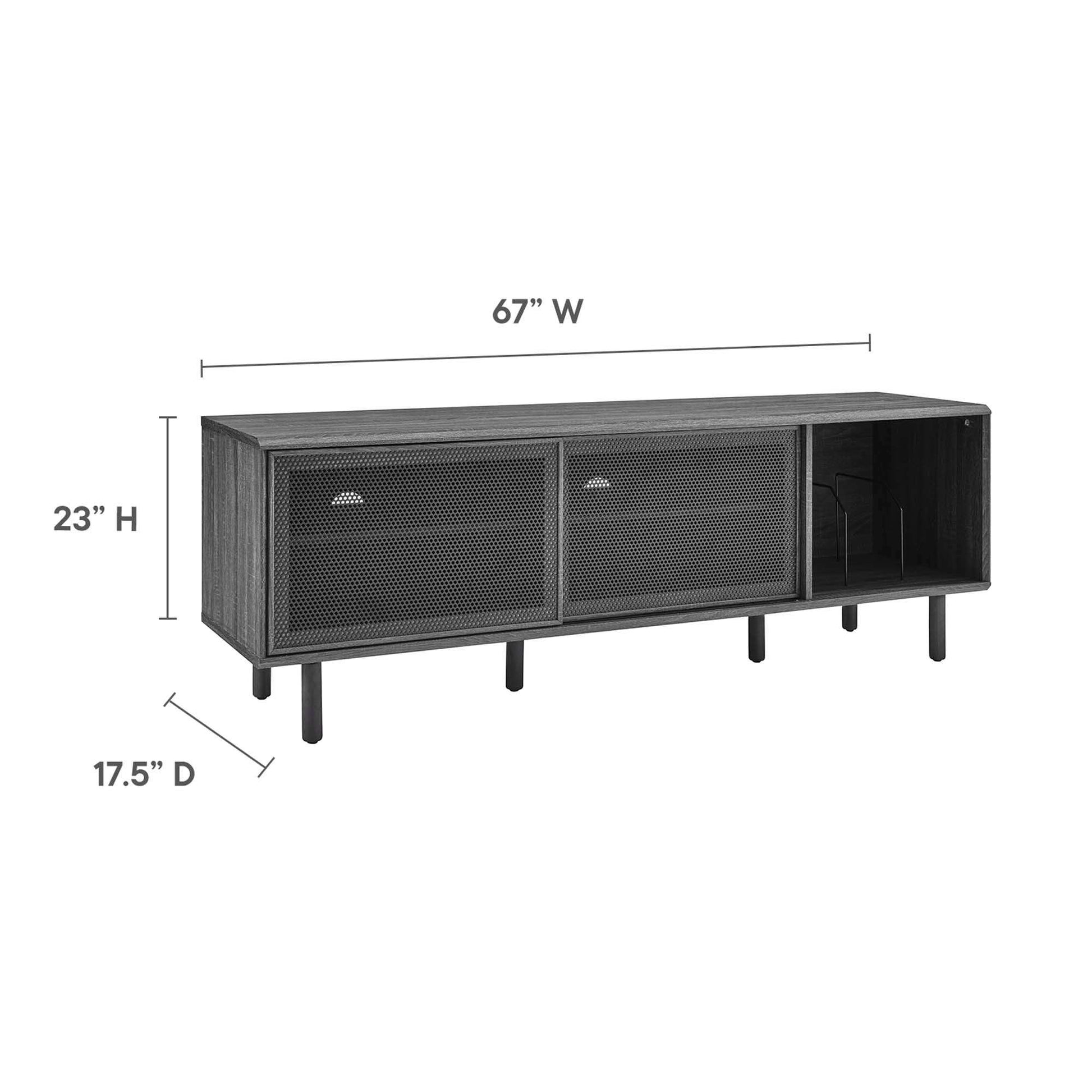 Kurtis 67" TV and Vinyl Record Stand by Modway - Best Buy Furniture