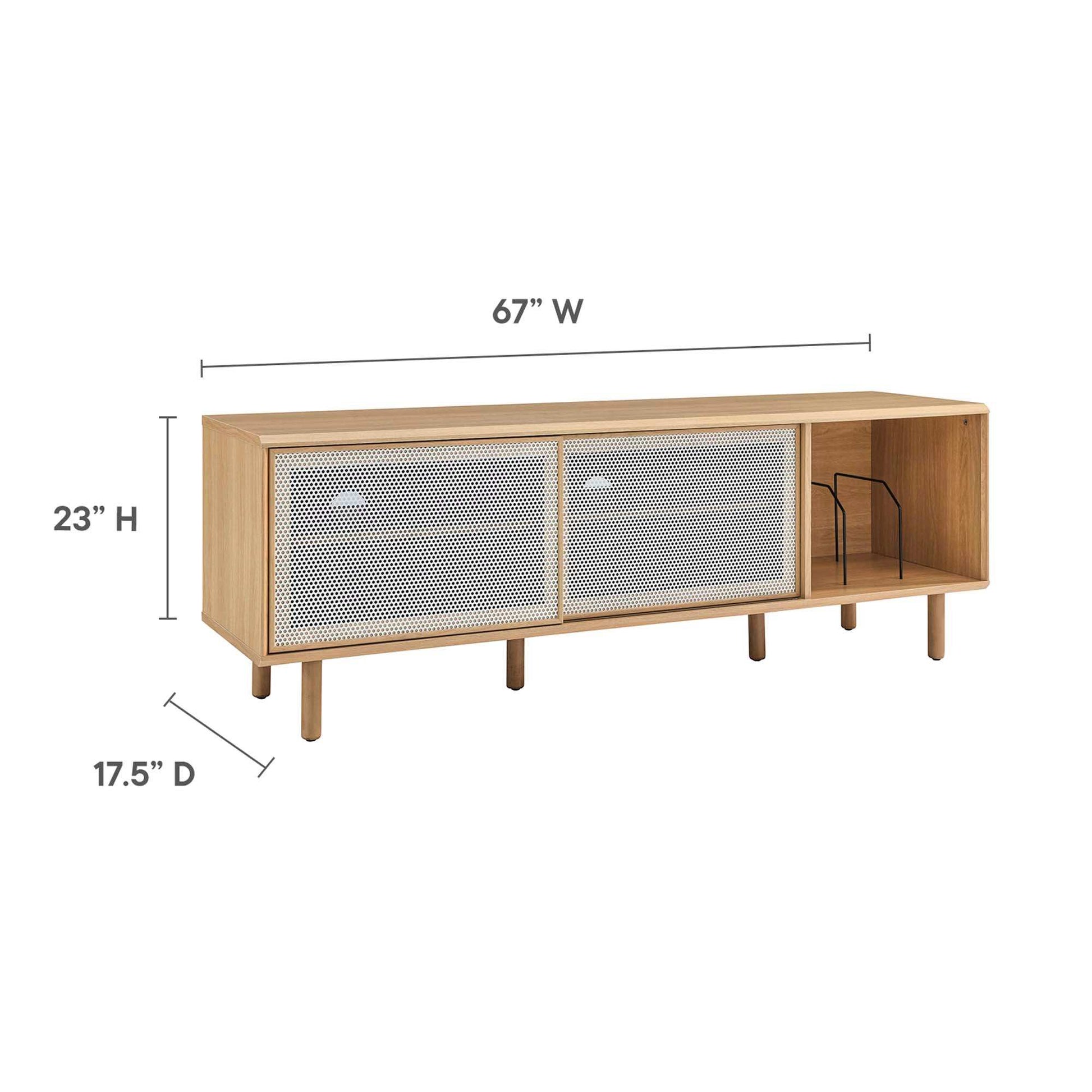 Kurtis 67" TV and Vinyl Record Stand by Modway - Best Buy Furniture