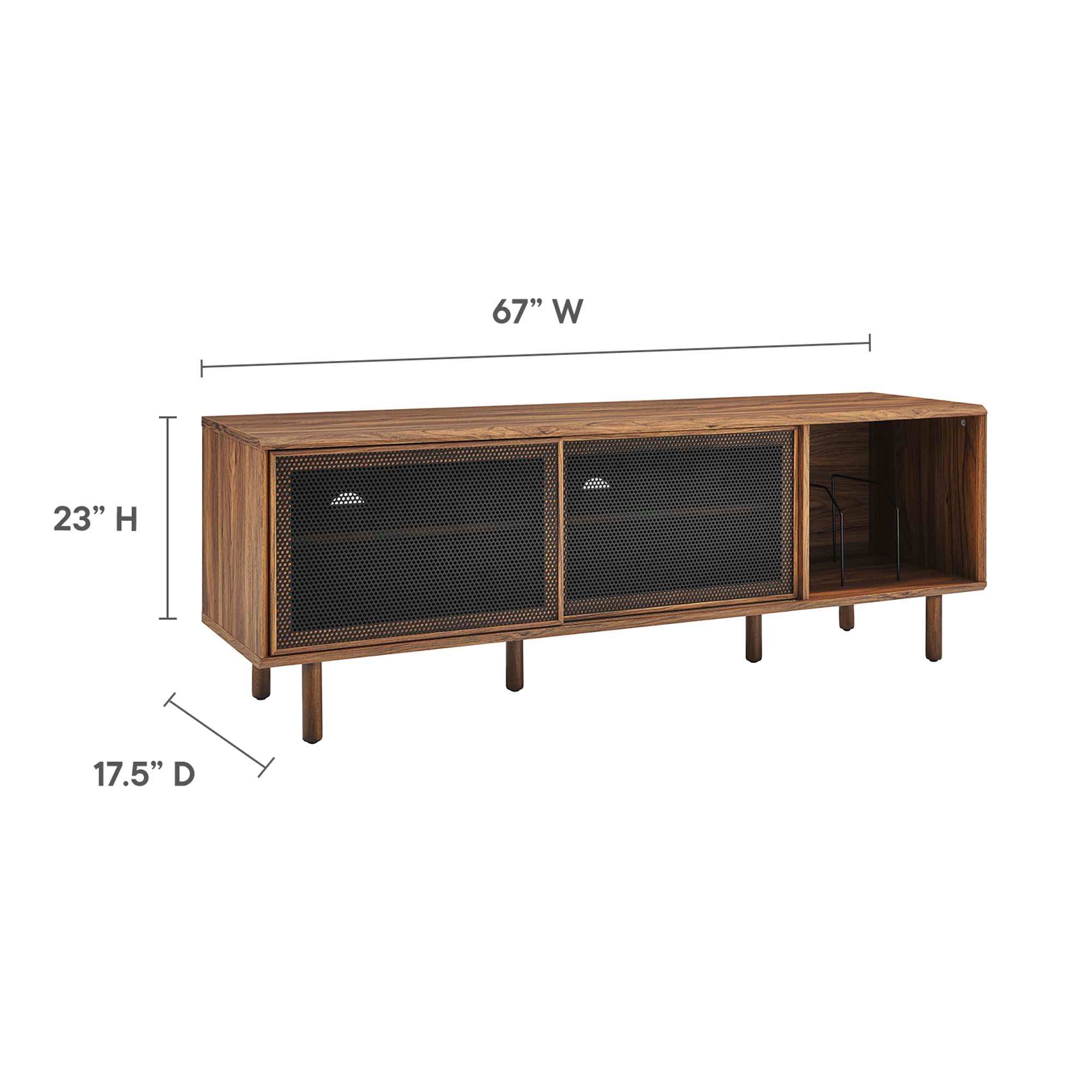 Kurtis 67" TV and Vinyl Record Stand by Modway - Best Buy Furniture