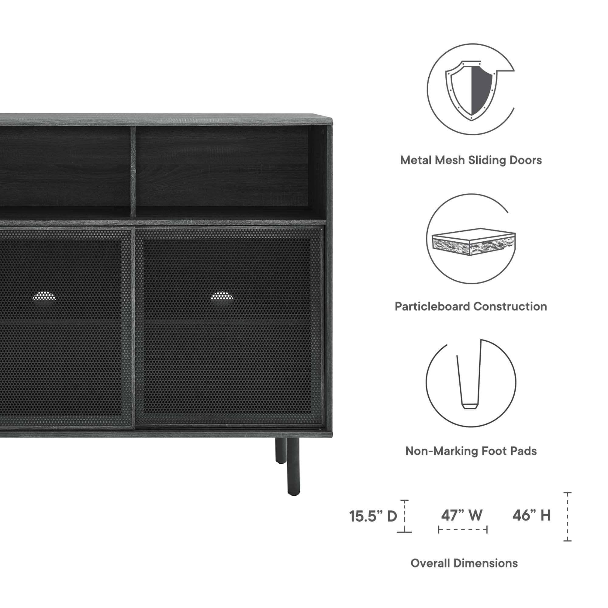 Kurtis 47" Display Cabinet by Modway - Best Buy Furniture